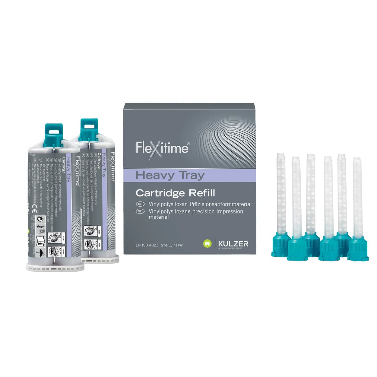 Flexitime VPS Precision Impression Material, Heavy Tray, 50 ml Automix Cartridge Refill, 2/Pk, 50034804 thumbnail 2