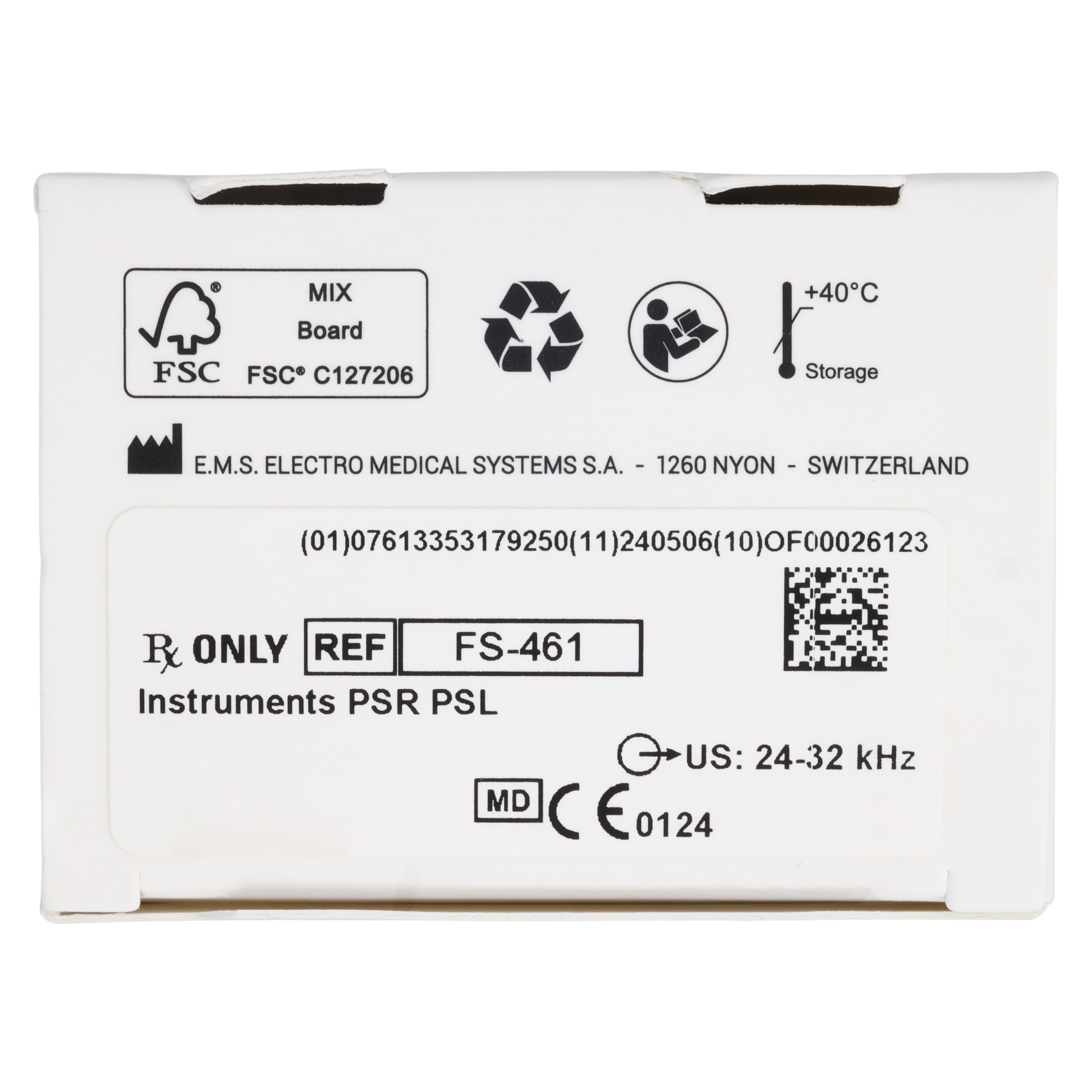 EMS Piezon PSL & PSR Ultrasonic Scaling Tips, Right and Left, FS-461, 2/Pkg thumbnail 8