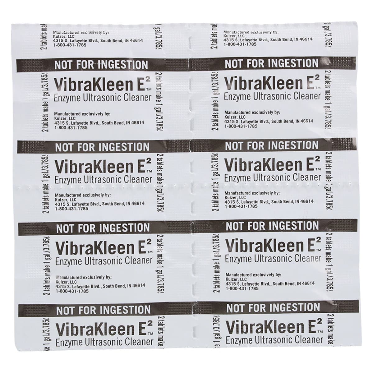 VibraKleen E2 Enzymatic Ultrasonic Cleaning Tablets, Mint Scent, 80/Bx, 50037101 thumbnail 3