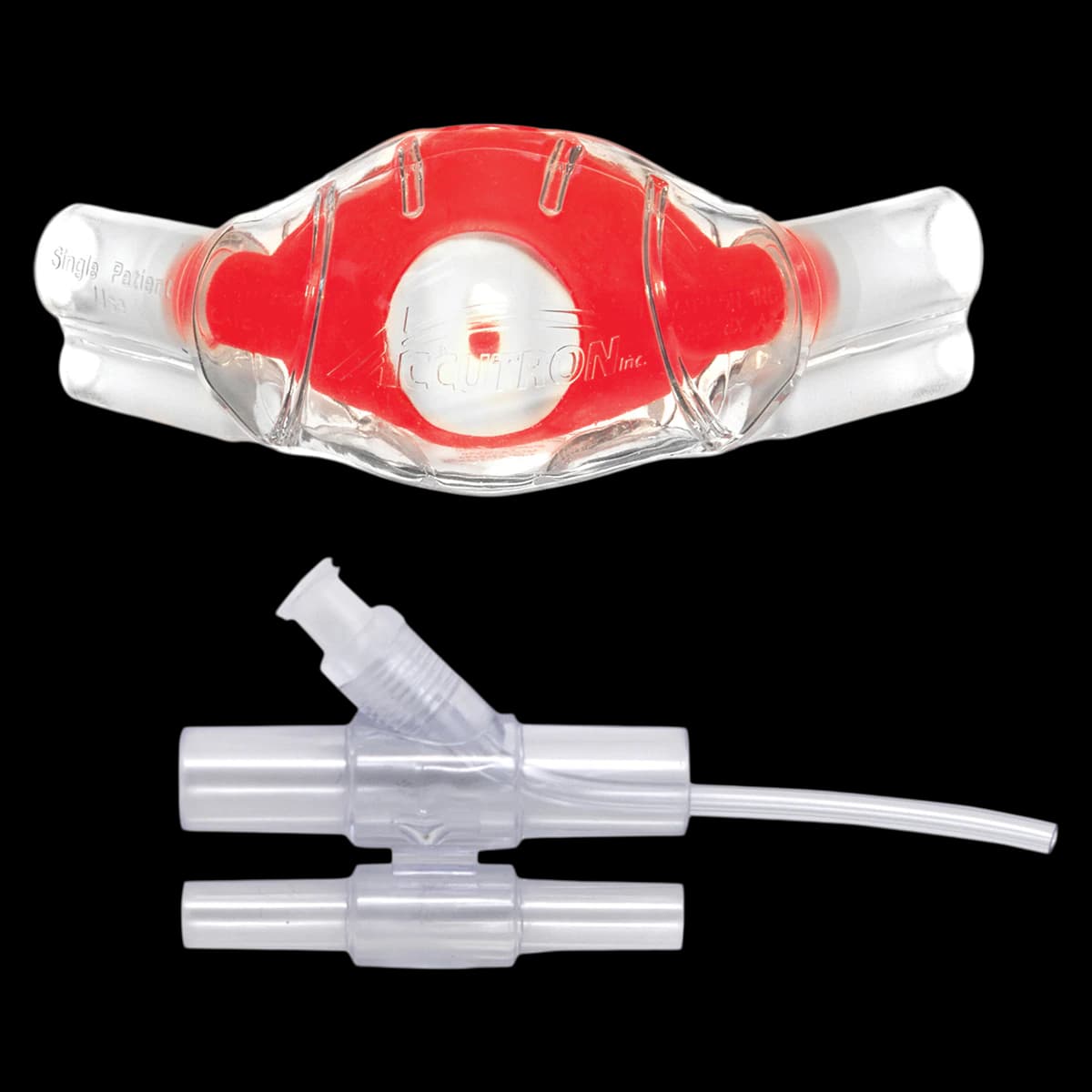 ClearView Nasal Mask and Capnography Bundle, Pediatric, Sassy Strawberry, Red, 12/Pk, 33037-11-CAP - ClearView Nasal Mask and Capnography Bundle Pediatric Strawberry 12/Pk, 33037-11-CAP - Image 1
