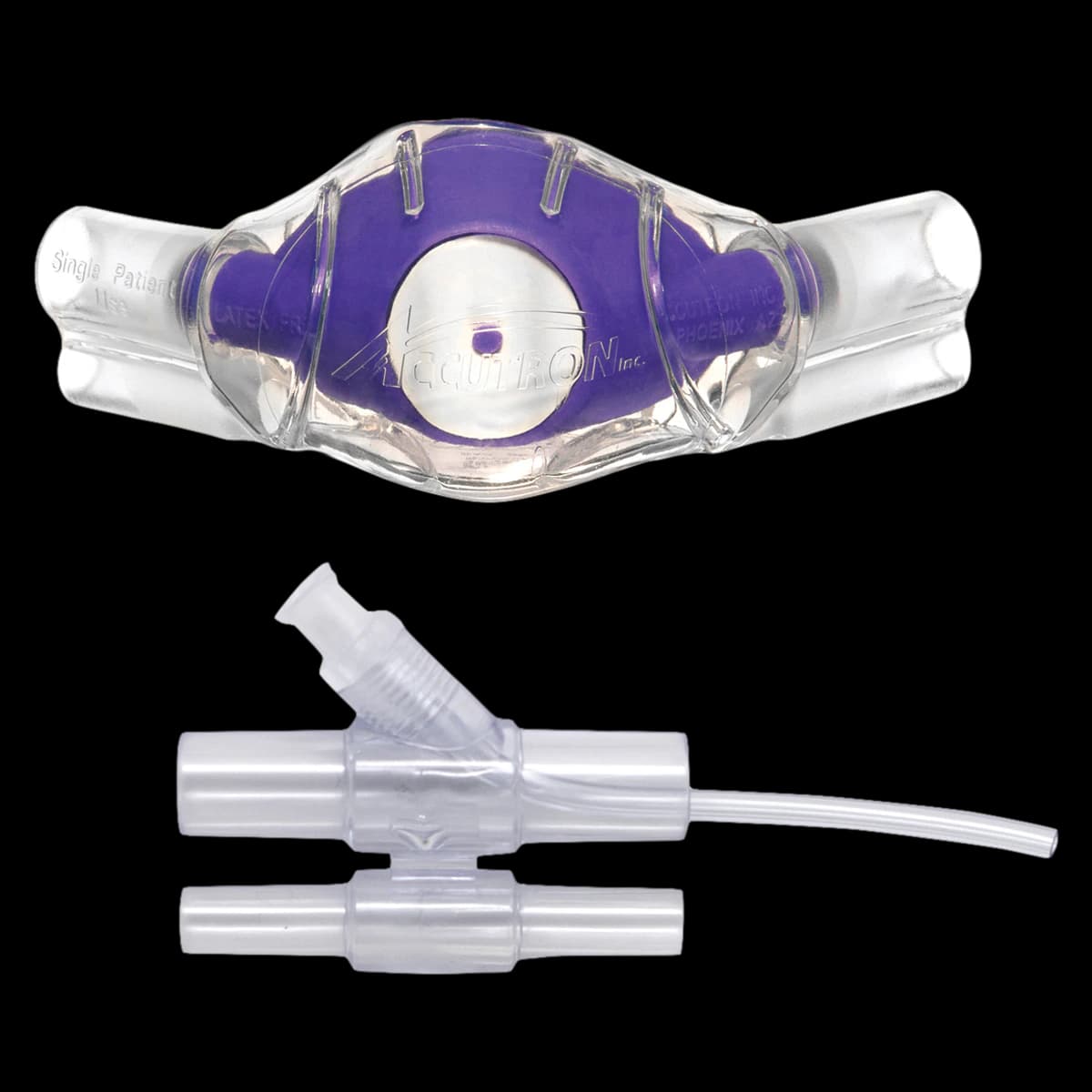 ClearView Nasal Mask and Capnography Bundle, Pediatric, Groovy Grape, Purple, 12/Pk, 33037-17-CAP - ClearView Nasal Mask and Capnography Bundle Pediatric Grape 12/Pk, 33037-17-CAP - Image 1