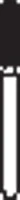 NeoDiamond FG Disposable Diamond Bur, Coarse Grit, Round End Taper, #2424C (856), 2.4 mm Diameter, 7.0 mm Length, Green Ring, 25/Pkg - NeoDiamond Crown/Bridge and Operative Diamond Burs – FG, Coarse, Cone, 25/Pkg - Green, Round End Taper, # 856, 2.4 mm Diameter, 7.0 mm Length - Image 1