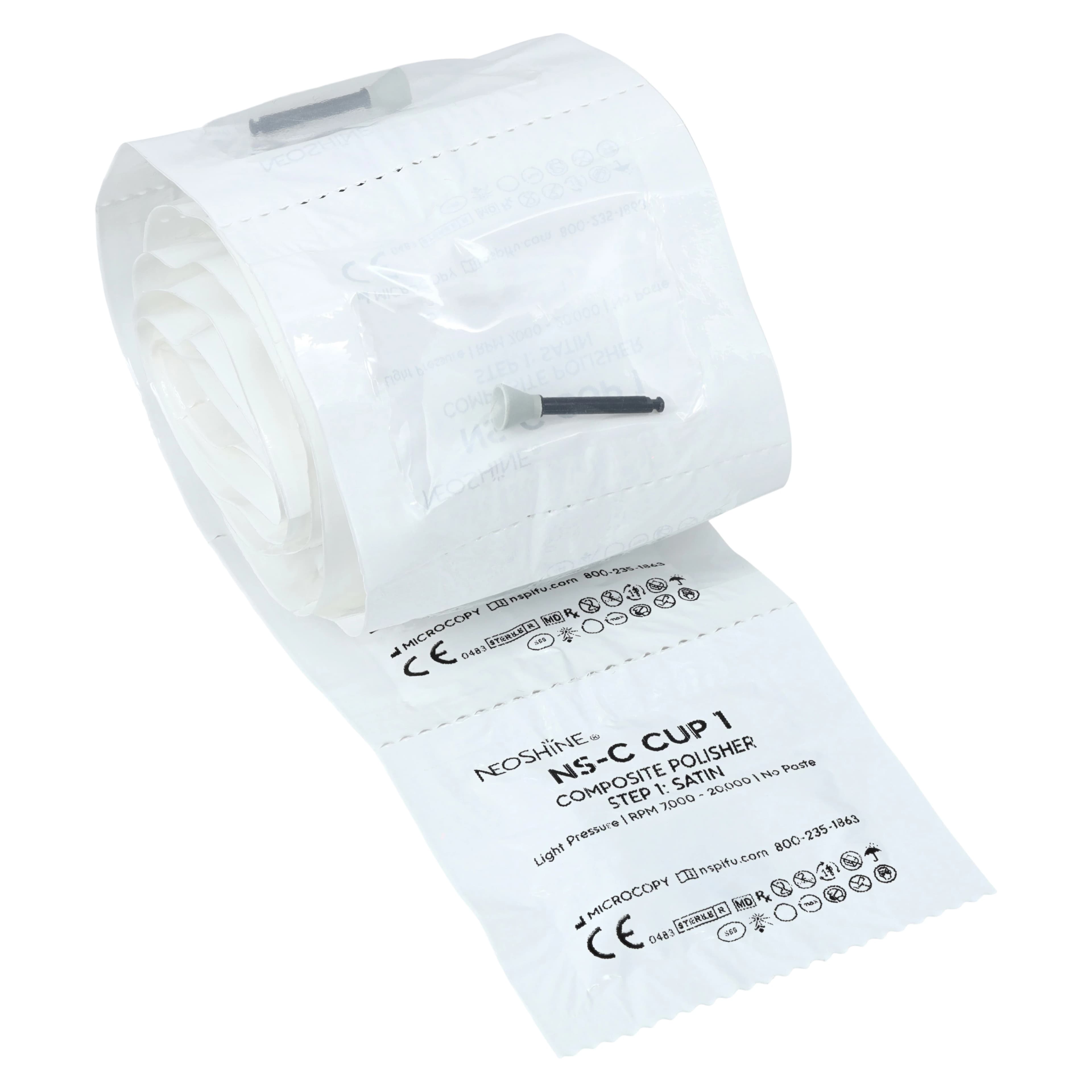 Microcopy NeoShine Composite Polisher, Satin Cup, Step 1, 20/Pkg, NS-C CUP 1 thumbnail 3