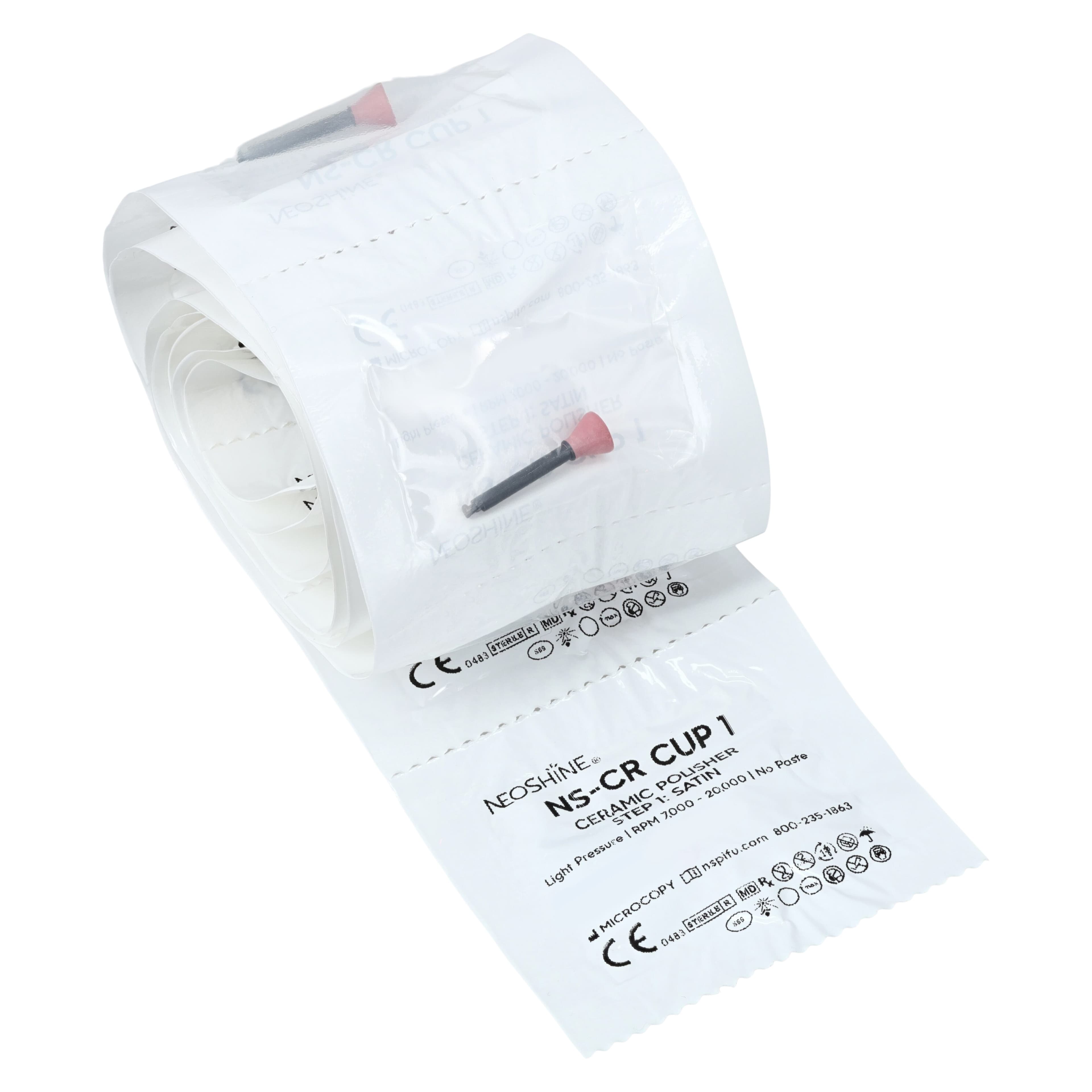 Microcopy NeoShine Ceramic/Zirconia Polisher, Step 1 Satin Cup, 20/Pk, NS-CR CUP 1 thumbnail 3
