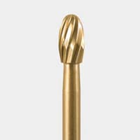 Microcopy NeoBurr Carbide Bur FG OS1 Egg-Shaped Esthetic Finisher, 12 Spiral Blades, Sterile, 25/Bx - Egg FG OS1 NeoBurr 25/Box - Image 1