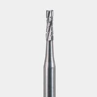 Microcopy NeoBurr Sterile Tungsten Carbide Bur, FG #557 Straight Fissure Crosscut, 1.0 mm Diameter, 3.8 mm Length, 50/Pack - Straight Fissure Crosscut FG 557 NeoBurr 50/Pack - Image 1