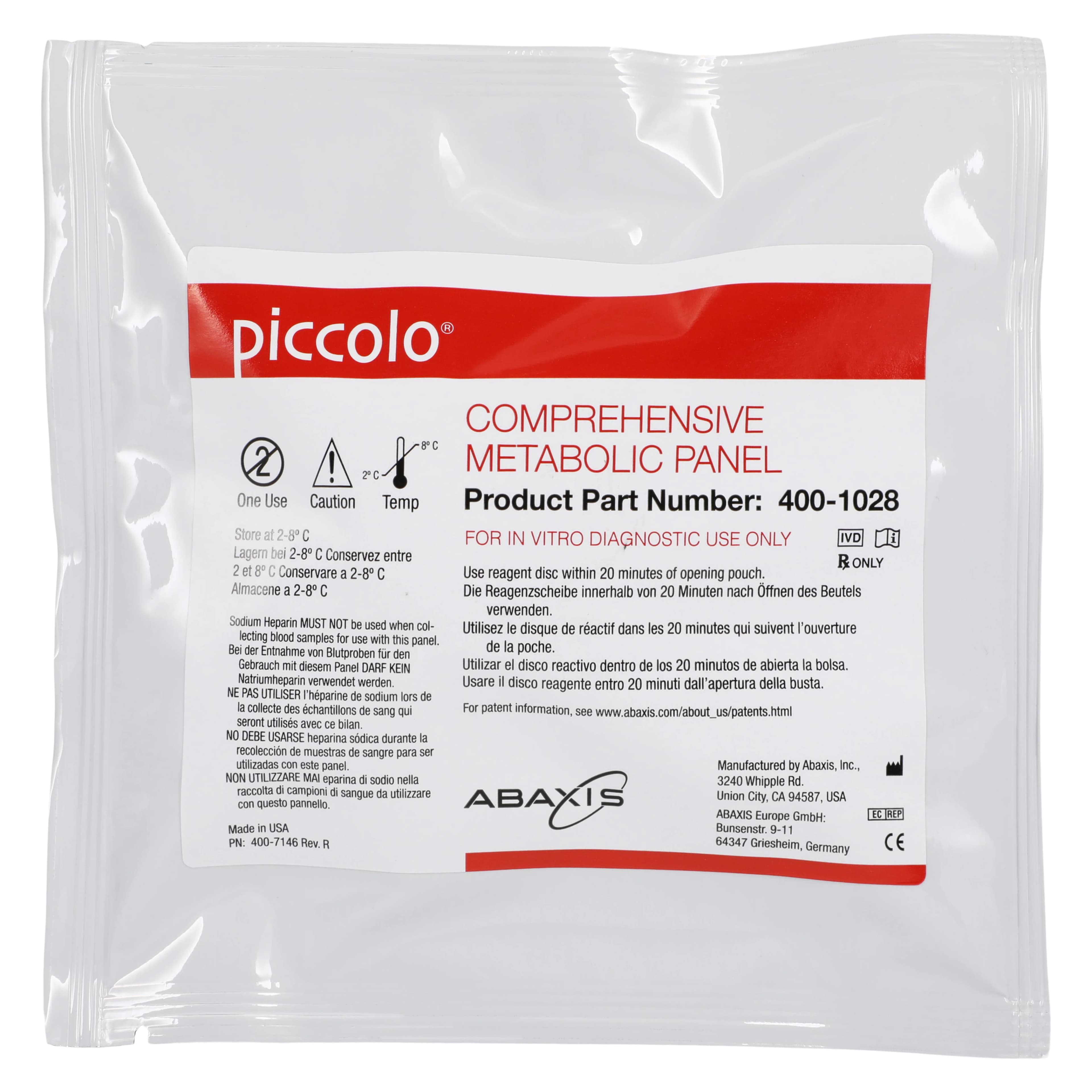 Abaxis Piccolo Xpress Comprehensive Metabolic Panel Reagent Disc, CLIA Waived, 10/Box thumbnail 3
