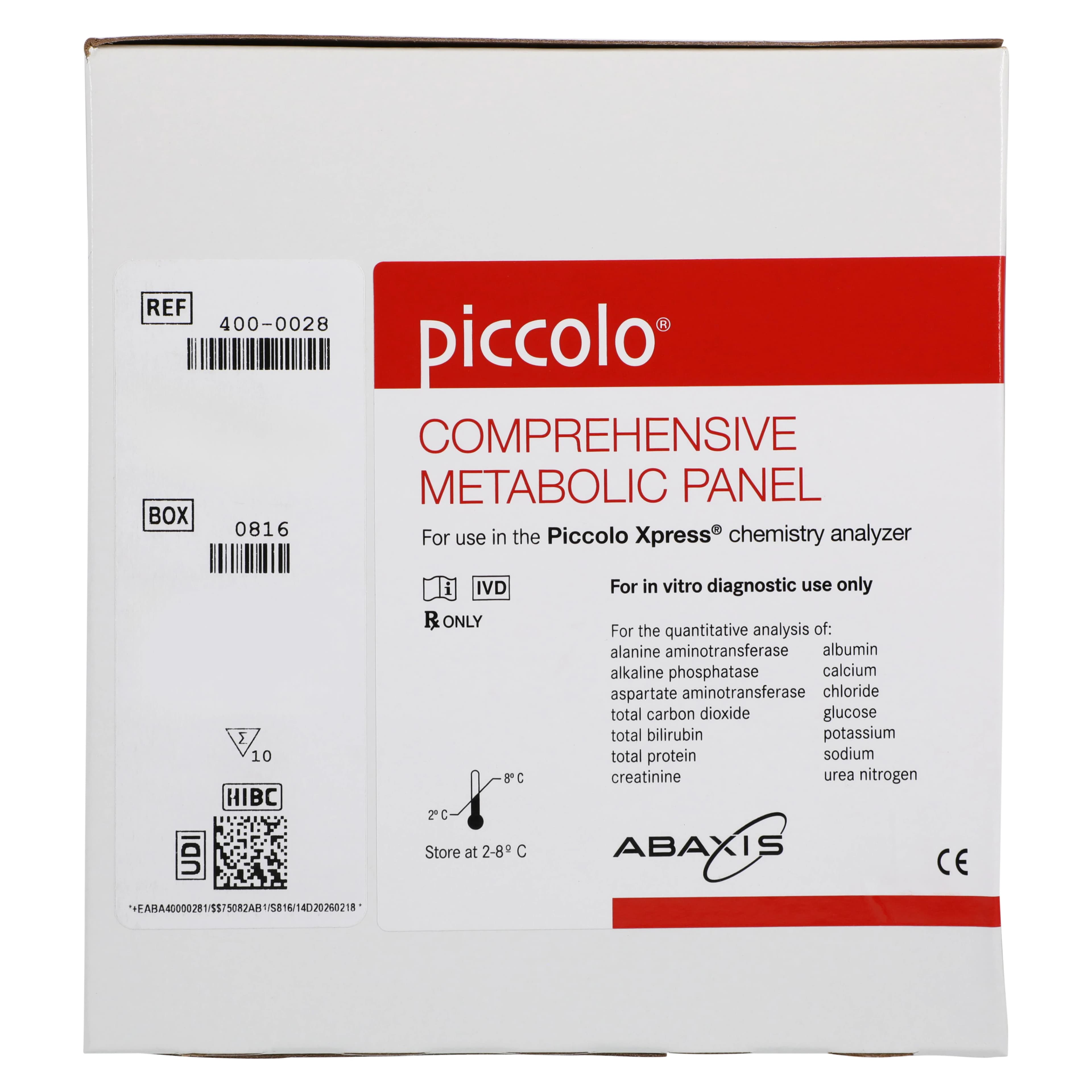 Abaxis Piccolo Xpress Comprehensive Metabolic Panel Reagent Disc, CLIA Waived, 10/Box thumbnail 4