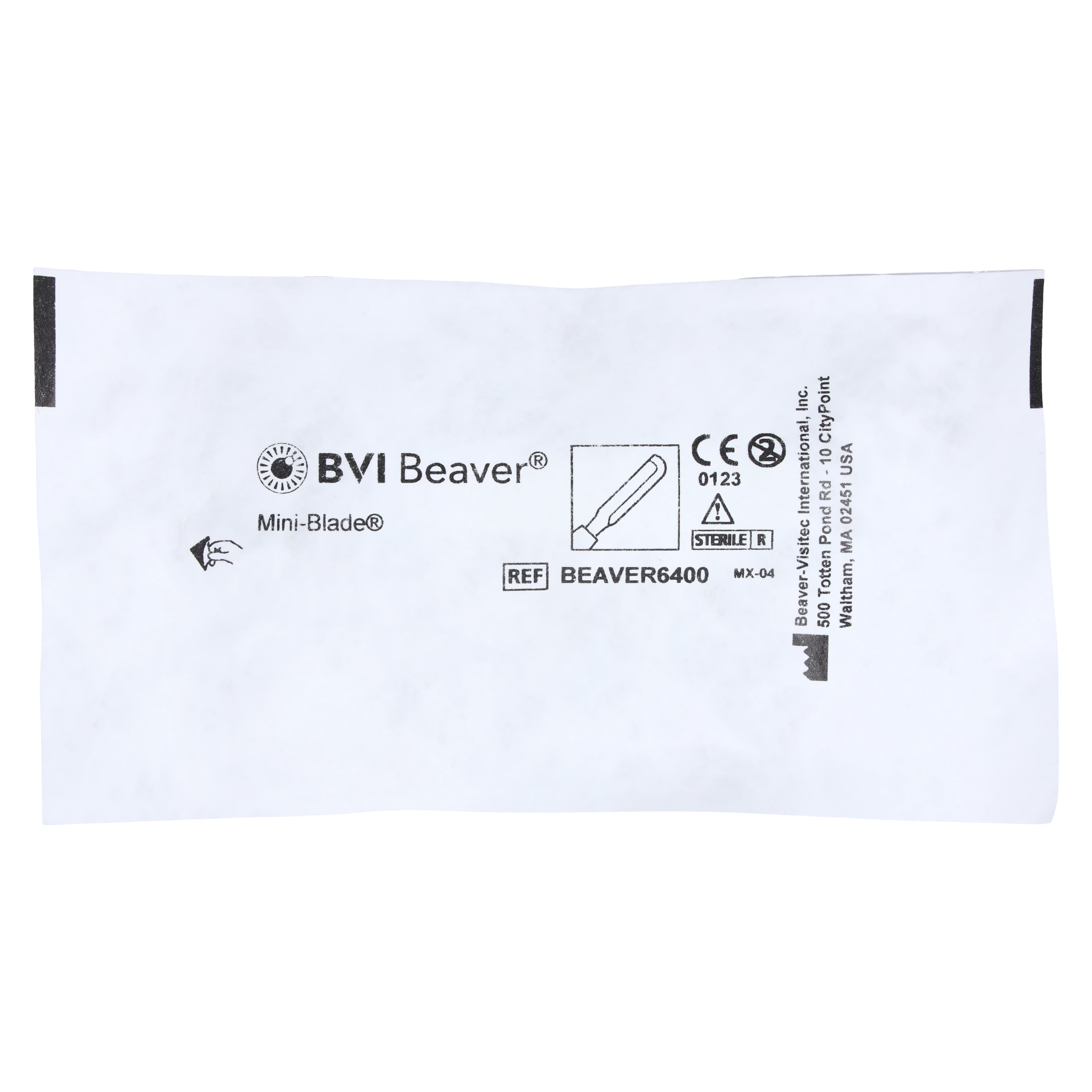 Blade Mini 6400 Beaver, Stainless Steel, Sterile Surgical Blade - Blade Mini 6400 Beaver - Image 1