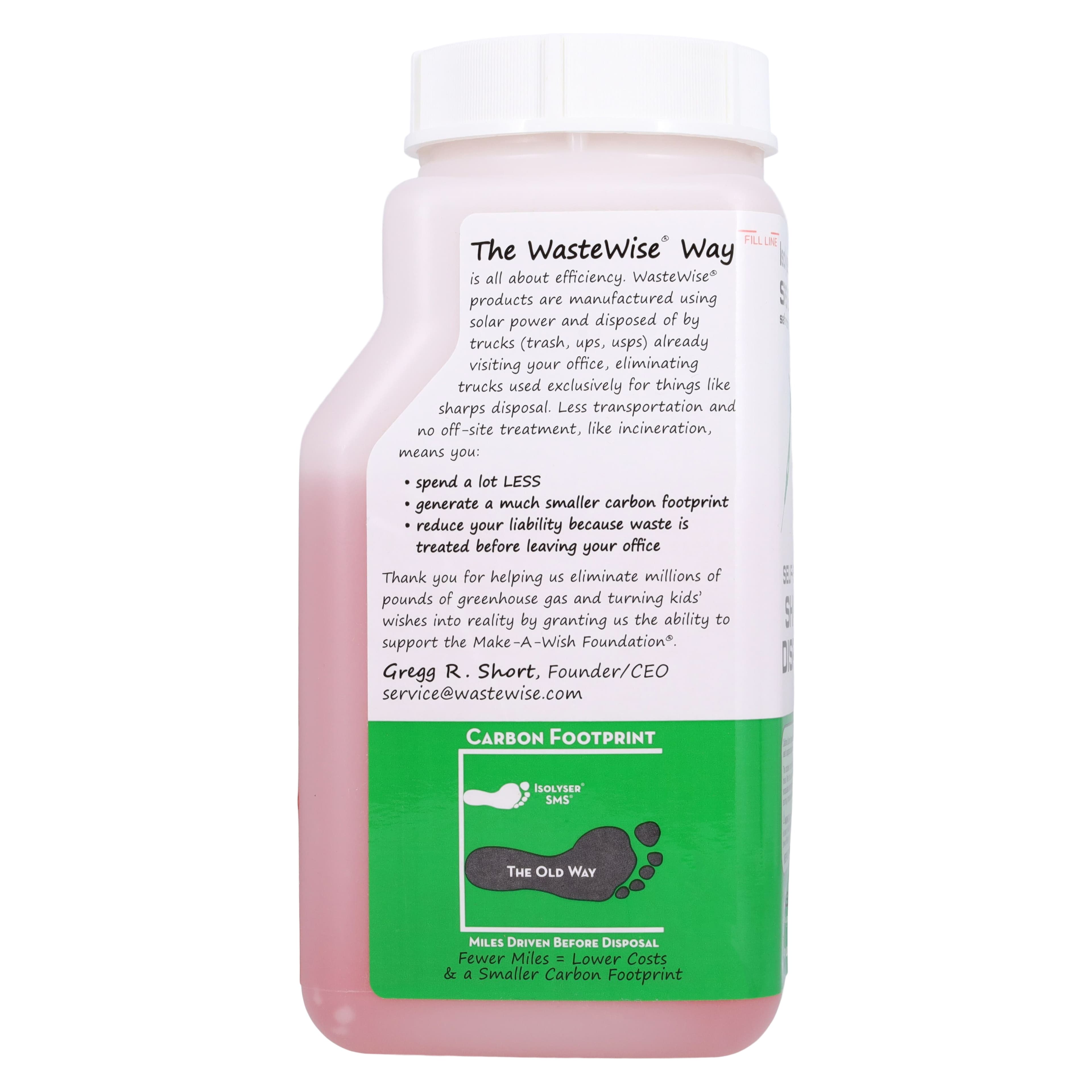 Isolyser/SMS SRS800 Sharps Self-Disposal System Twin Pack, 0.8 Liter (0.23 Gallon) Each, 2 per Box, SRS800 thumbnail 6