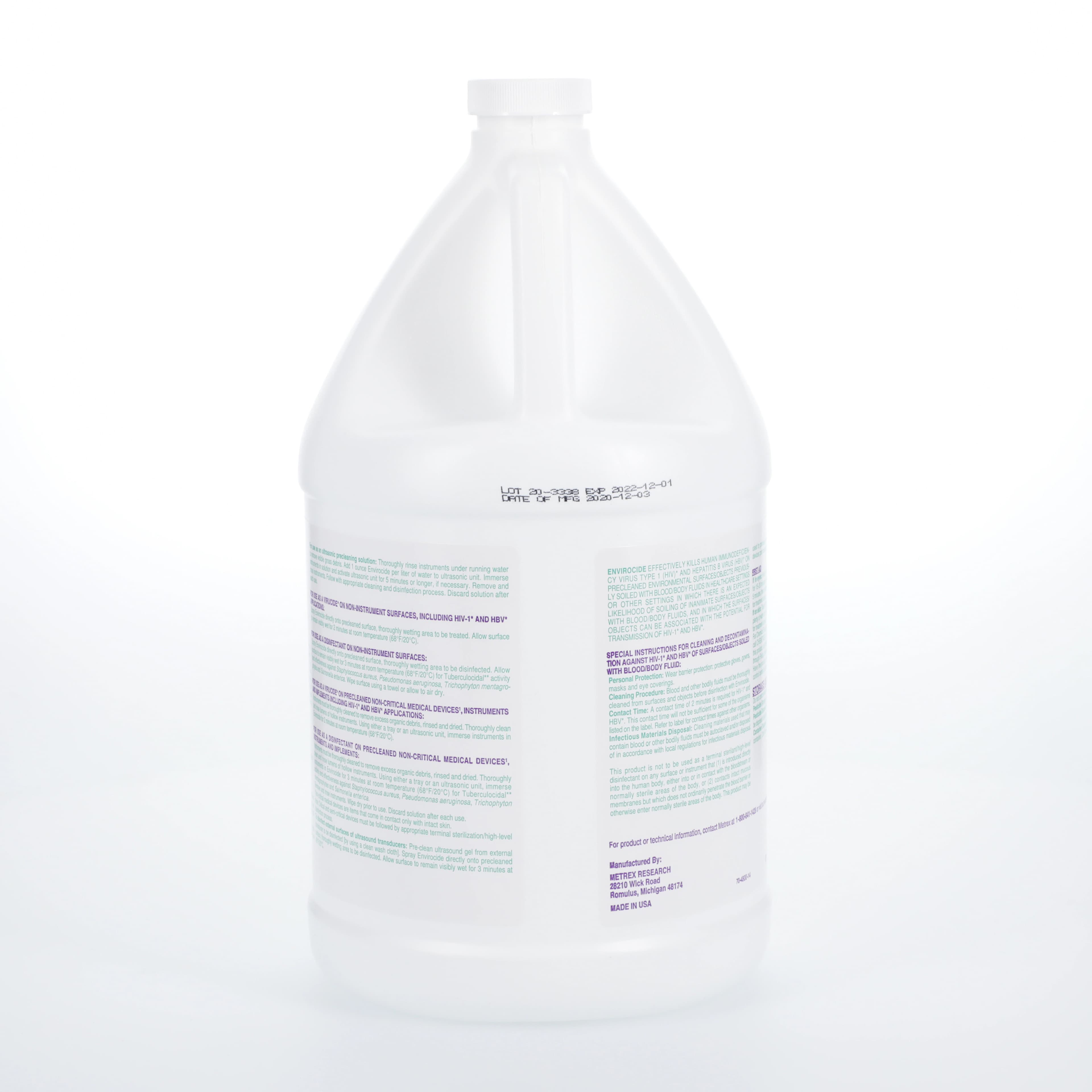 Envirocide Ready-to-Use Intermediate-Level Disinfectant, 1 Gallon Refill, EPA 46781-6 thumbnail 3
