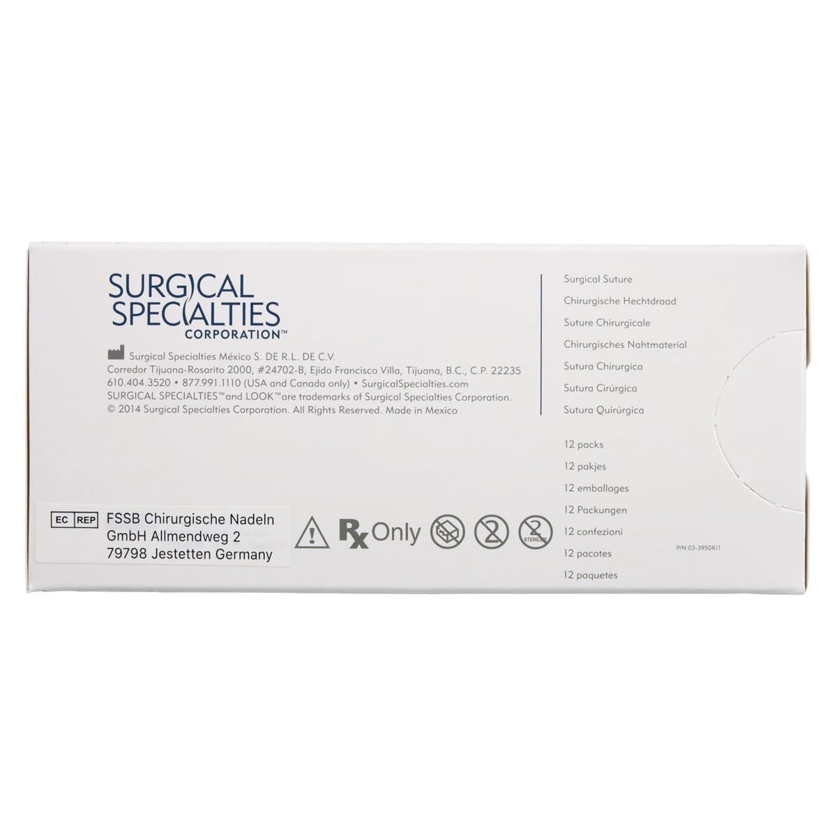 Look 4-0 Chromic Gut Absorbable Suture, 18", C-17 Reverse Cutting Needle, 3/8 Circle, 12/Box, #546B thumbnail 4