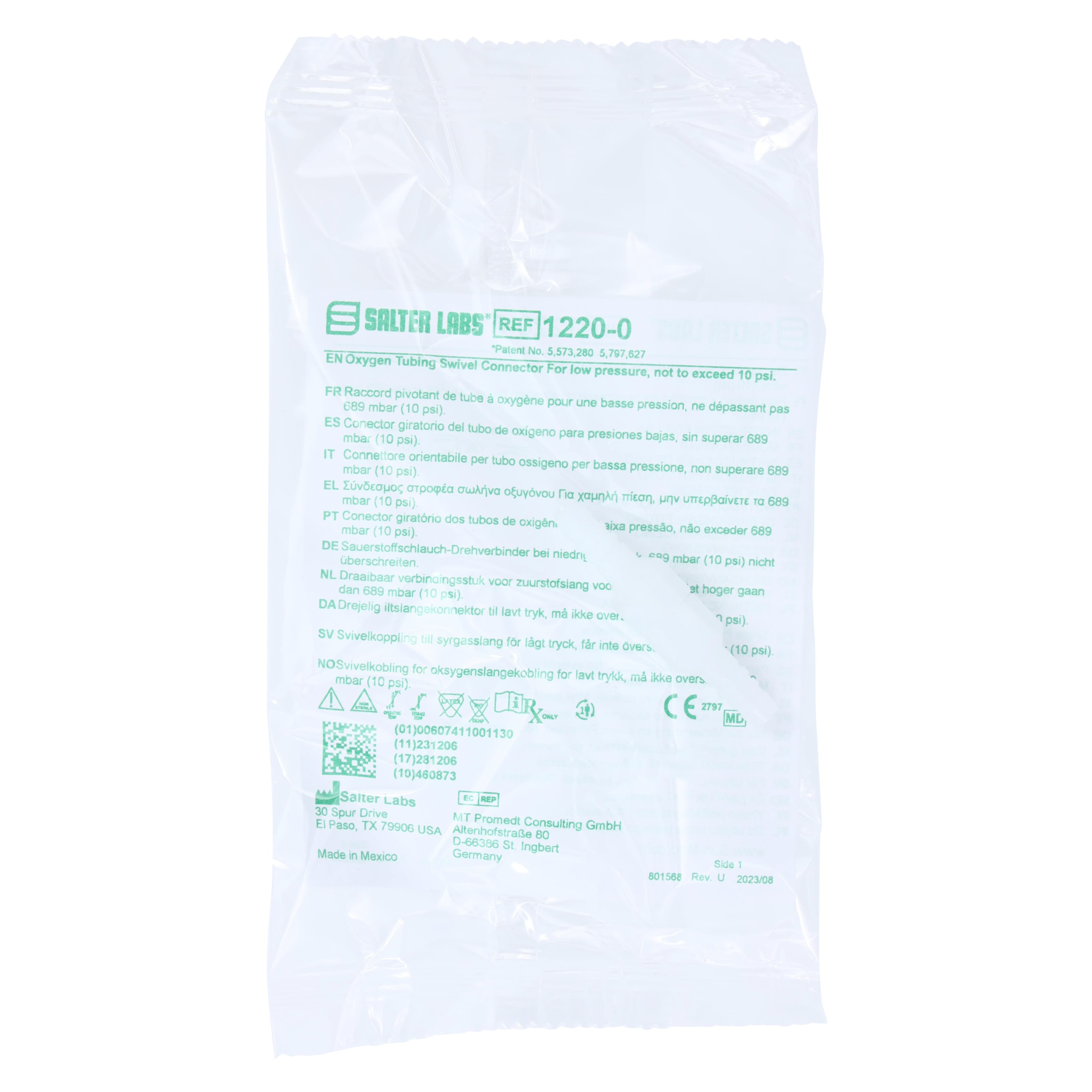 Salter Labs Swivel Connector, Non-Sterile - Swivel Connector - Image 1
