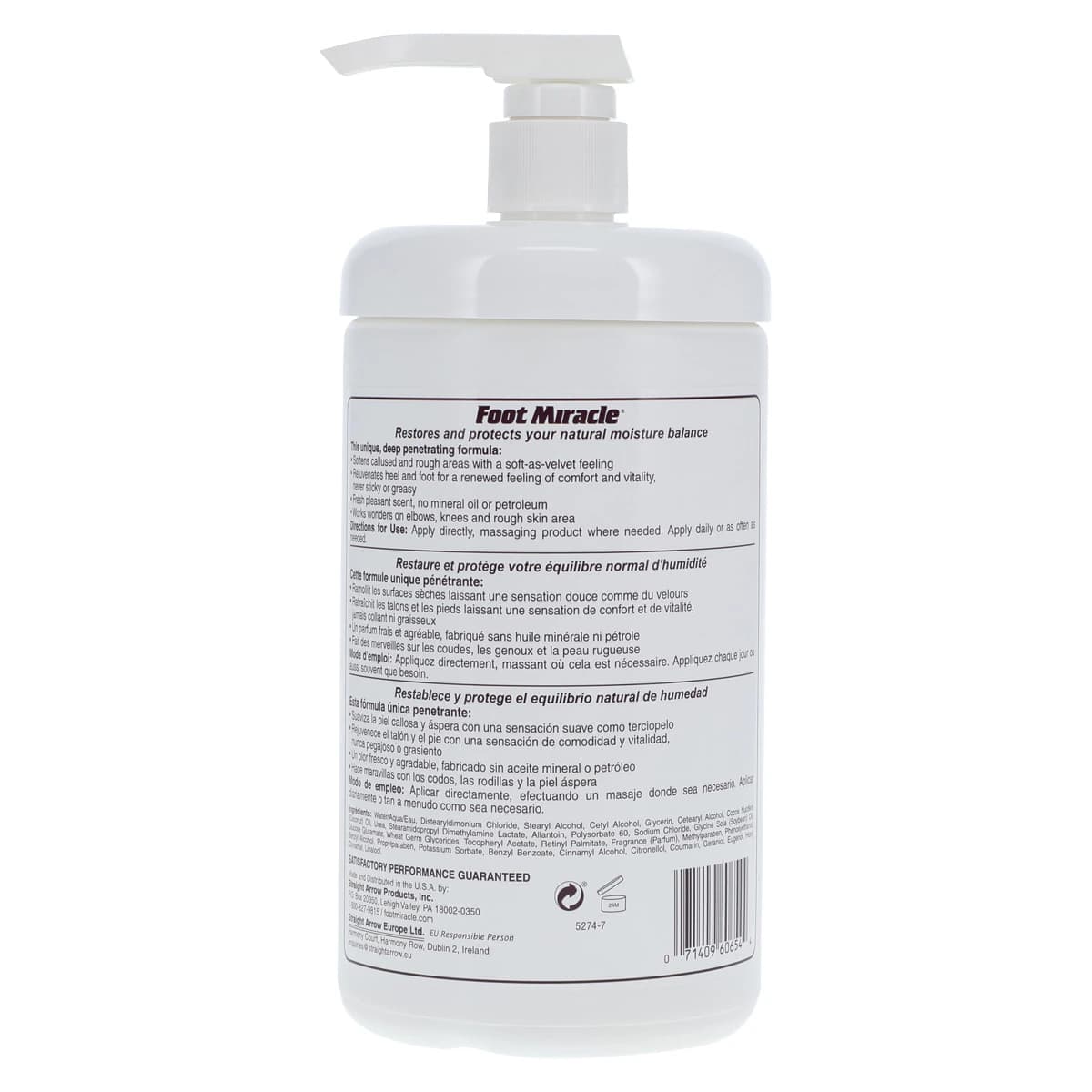 Foot Miracle Therapeutic Cream, 32 oz Pump Bottle thumbnail 2