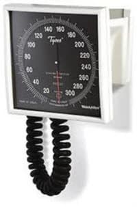Tycos 767 Series Aneroid Sphygmomanometer, Wall Mount, Black/White, Latex-Free, Dial Display - Aneroid Wall Manometer - Image 1