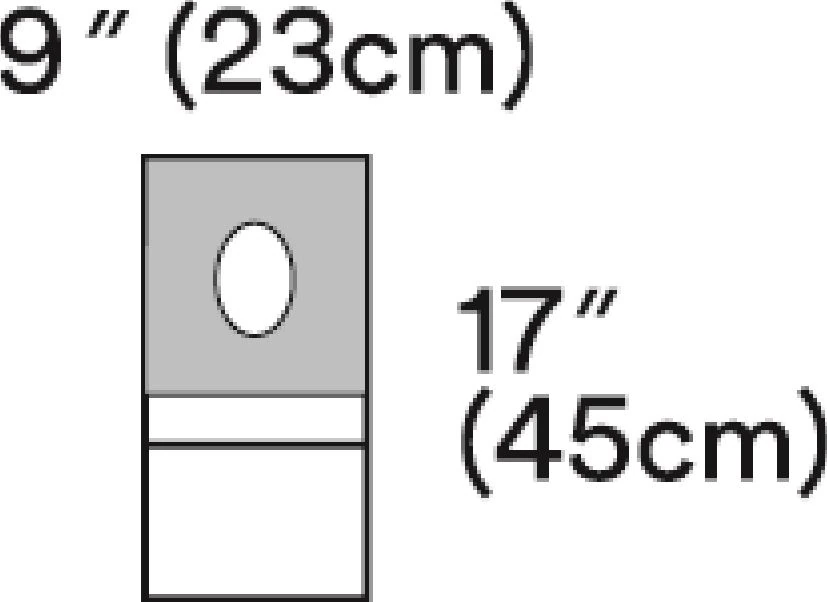 Steri-Drape Aperture Pouch, 18 x 9-1/4 in, Sterile, Fenestrated, Minor Procedure Drape - Steri-Drape Aperture Pouch - Image 1