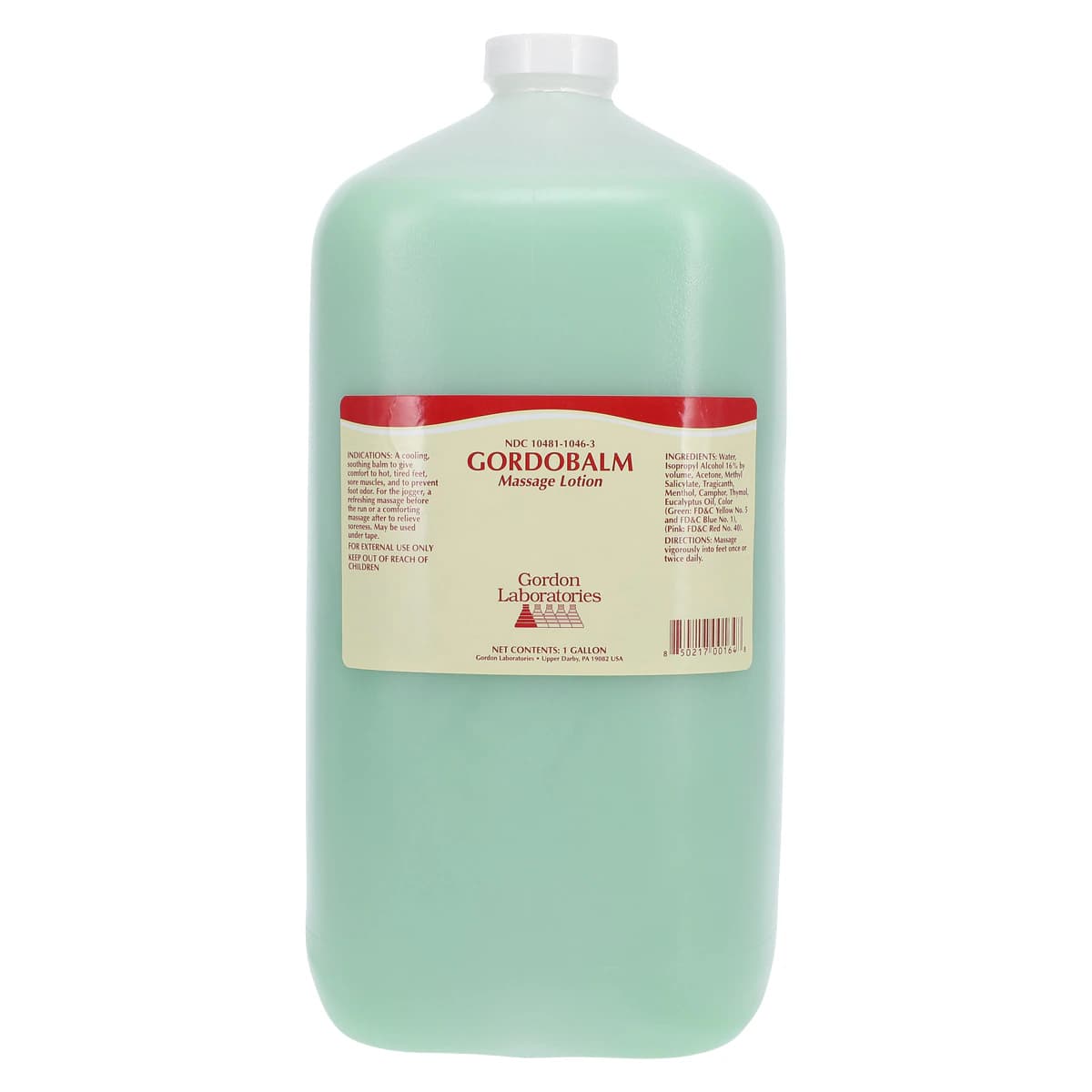 Gordobalm Massage Lotion, Green, Quick Drying, 1 Gallon - Gordobalm Green - Image 1
