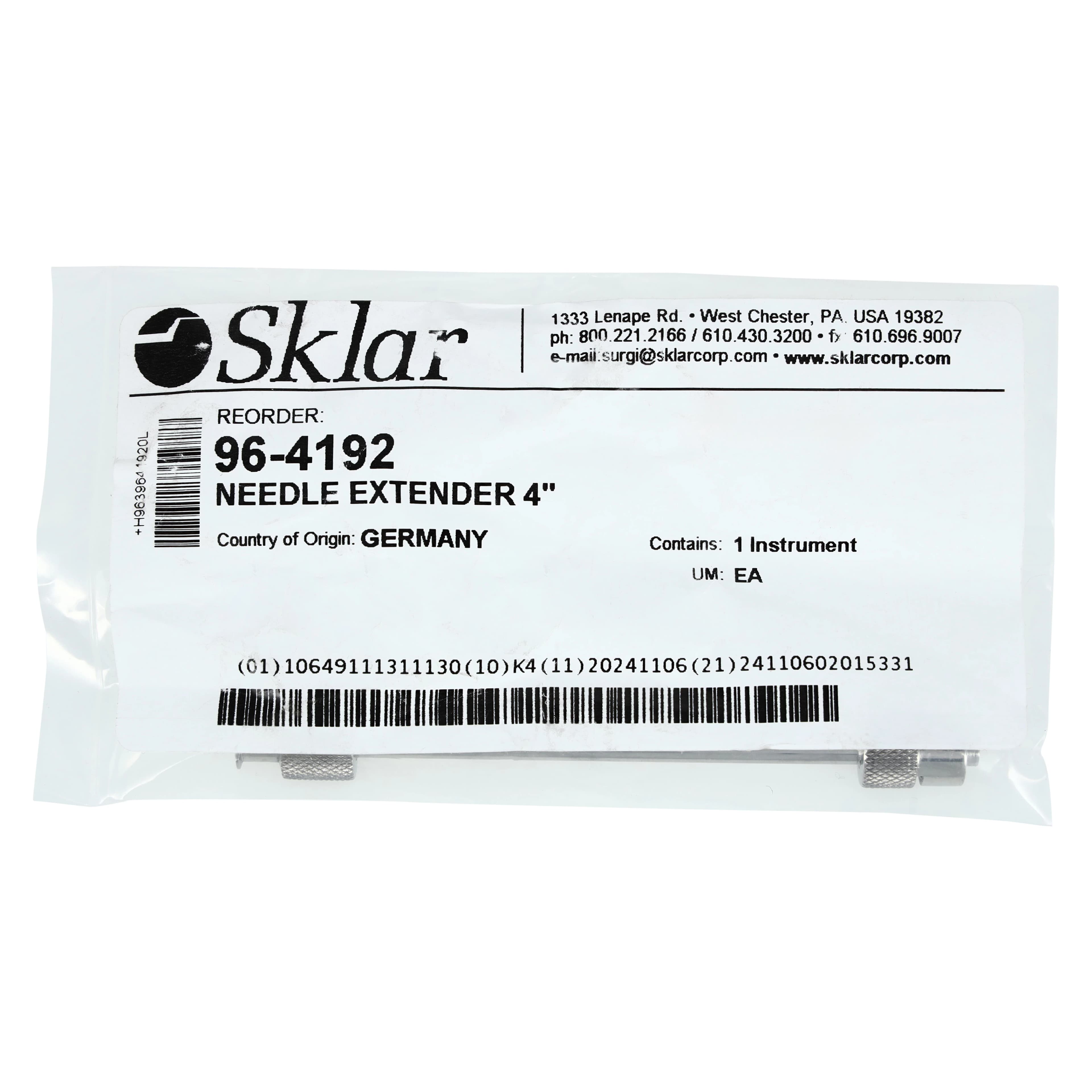 Sklar Instruments Reusable Needle Extender, Stainless Steel, Each thumbnail 2