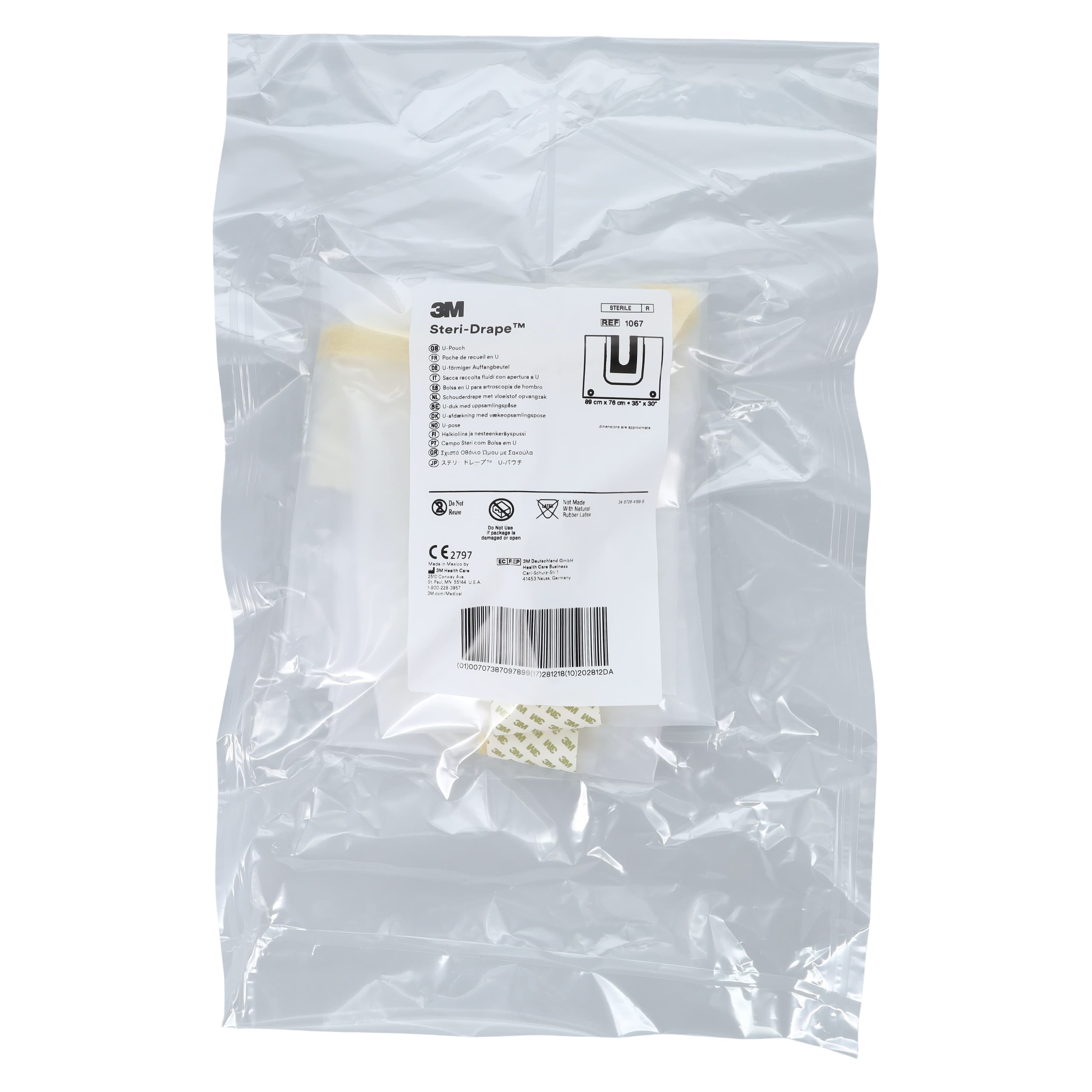 3M Steri-Drape U-Drape Fenestrated Surgical Drape, 35" x 3", Sterile, 1/Each thumbnail 2