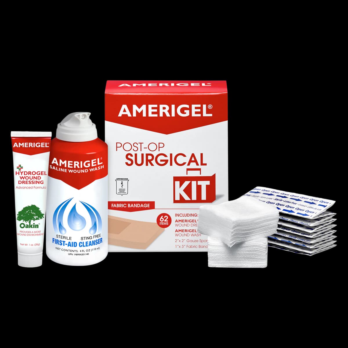Amerigel Care Post Op Kit, 1x3" Sterile, Assorted Color, Latex-Free - Amerigel Care Post Op Kit - Image 1