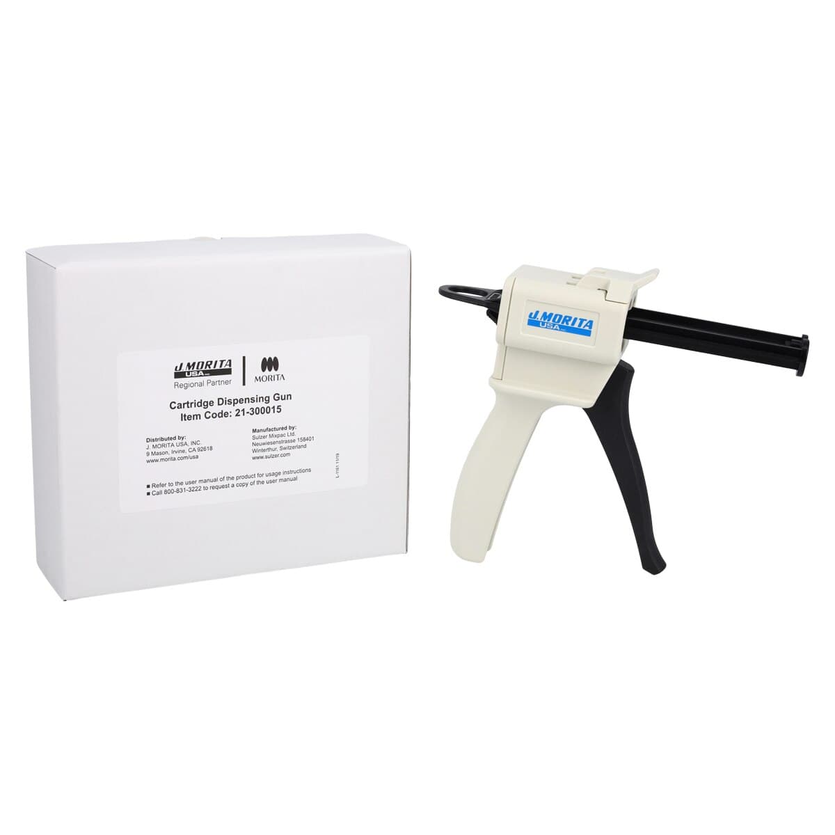 J Morita Impression Dispensing Gun 50mL, 1:1 Ratio, Cartridge Dispenser, 21-300015 thumbnail 2
