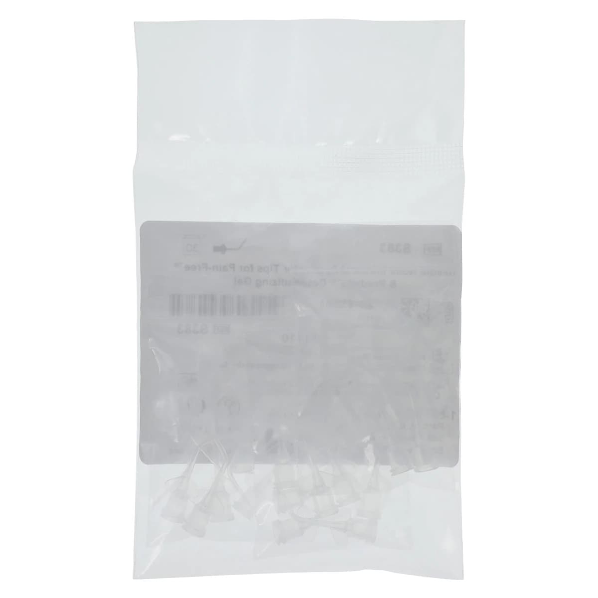 Parkell Gel Applicator Tips, Refill, Curved, Clear, Luer Lock, 30/Pk, S383 thumbnail 2
