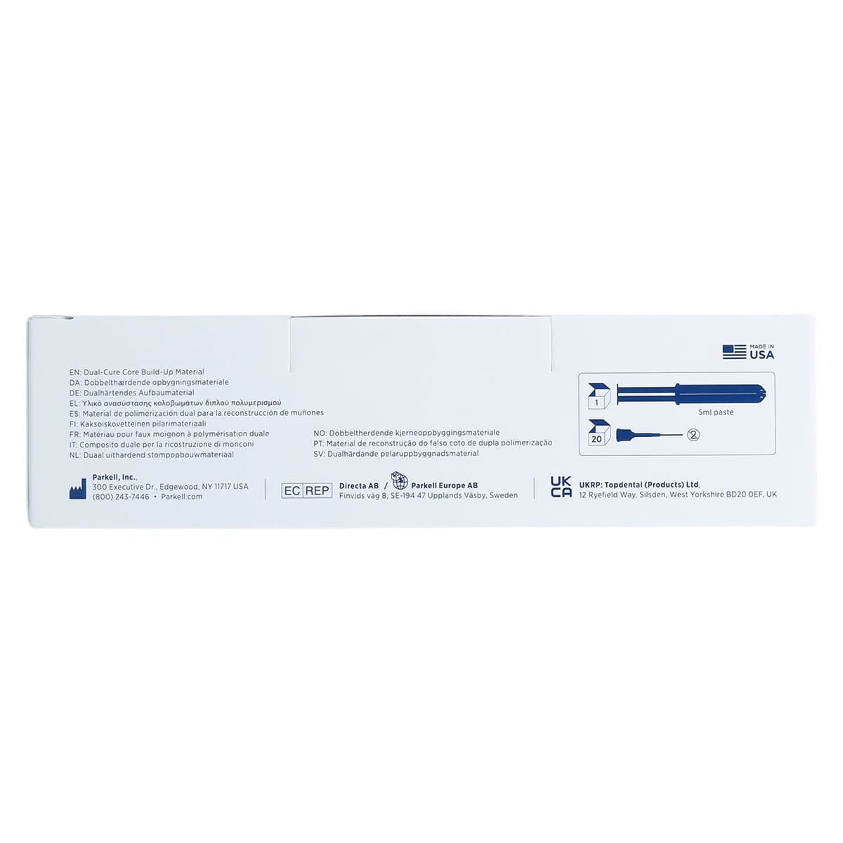 Predicta Bioactive Dual-Cure Core Build-Up Material, Flowable Syringe Refill, 5 ml, White, S600 thumbnail 11