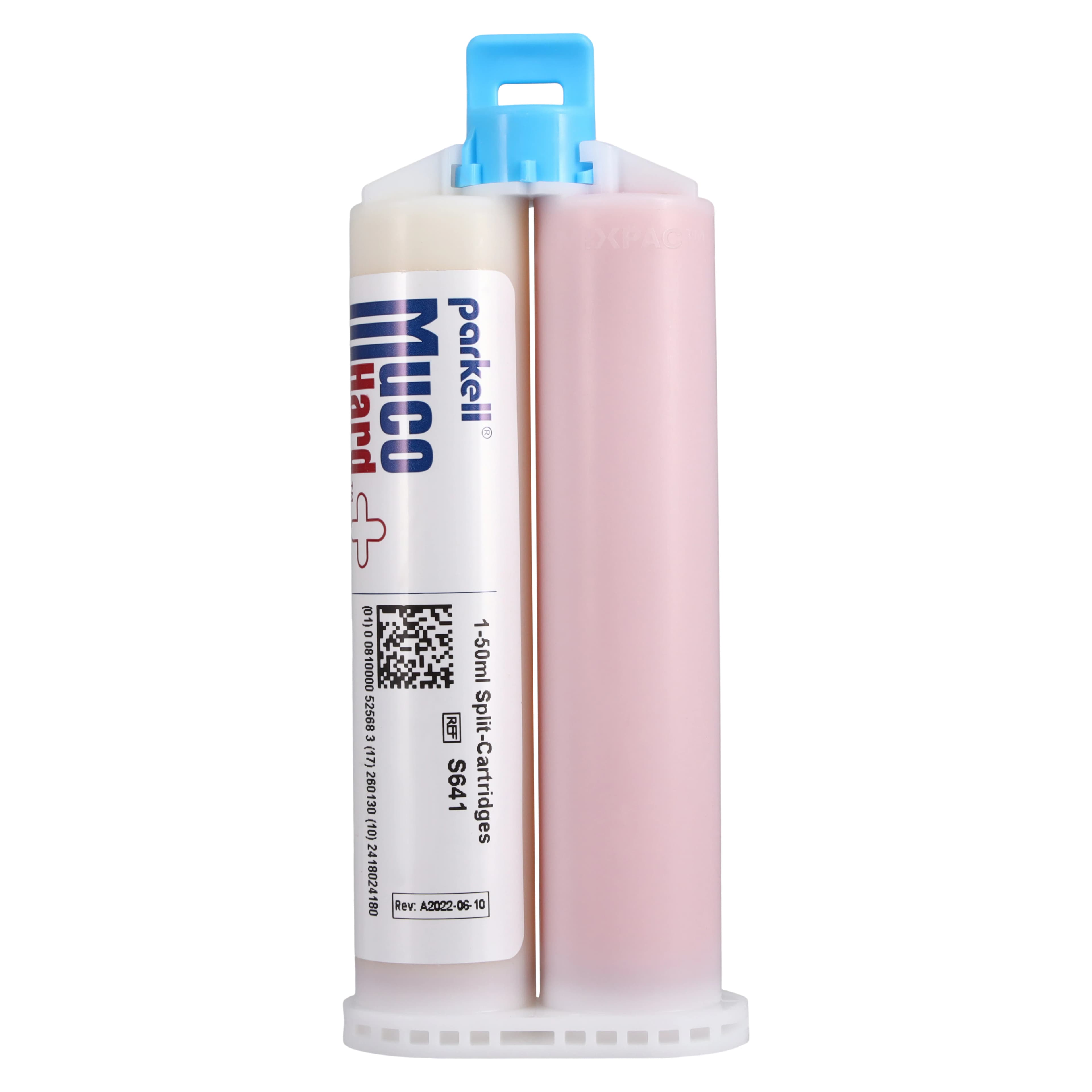 MucoHard+ Hard Denture Reline Resin, Self-Cure, Translucent Pink, 50 ml Split Cartridge with Mixing Tips, S641 thumbnail 2