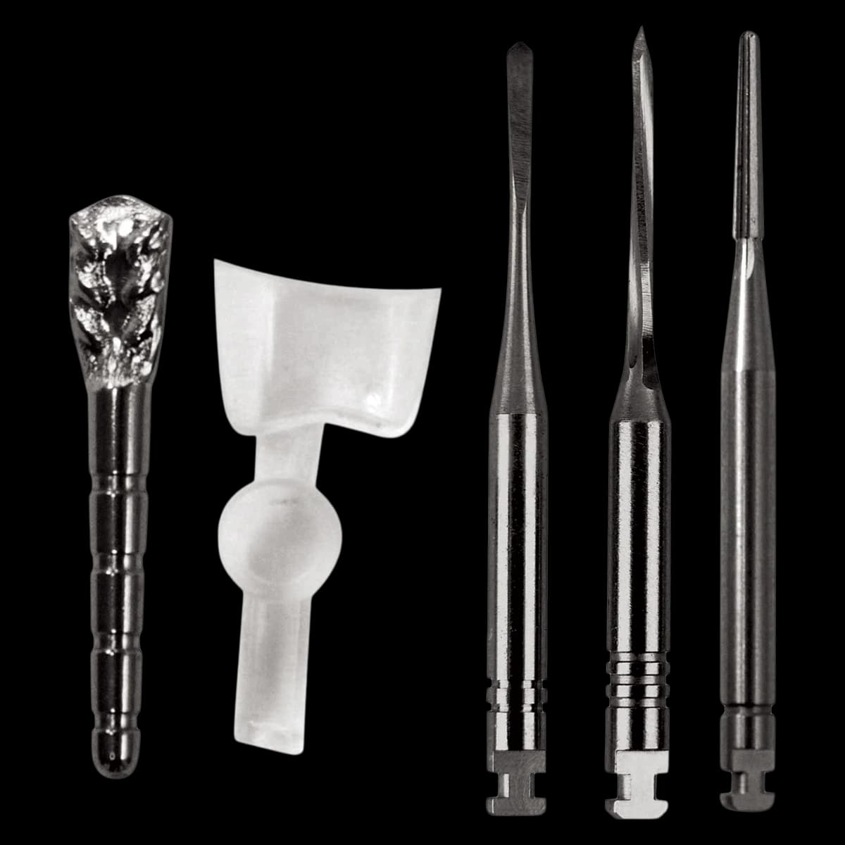 Parkell C-I #4 Fine Stainless Steel Starter Kit, Flat Head Posts, 20 Posts/3 Drills, S120 - C-I #4 Fine Stainless Steel Starter Kit - Image 1
