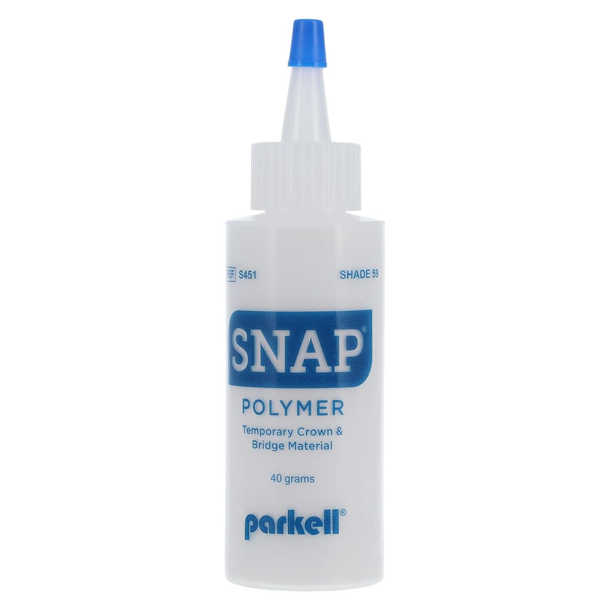 Snap Temporary Crown & Bridge Acrylic Powder, Shade #59 (B1), 40 g Bottle, Refill, S451 thumbnail 2