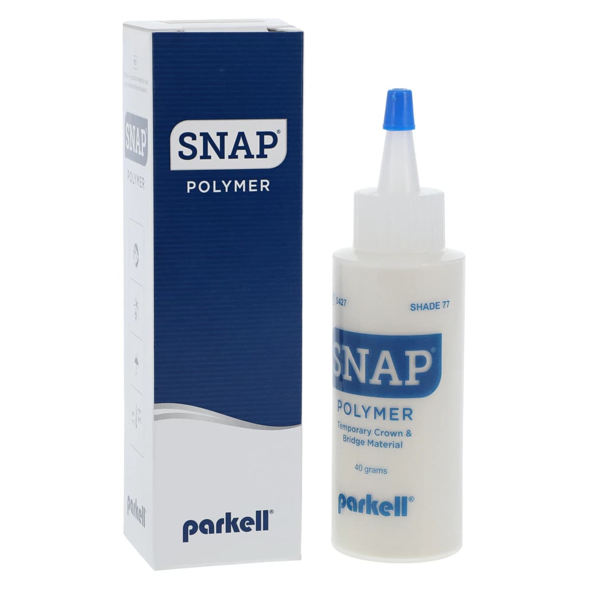 Snap Temporary Crown & Bridge Material, Acrylic Powder, Shade #77 (B3/B4), 40 g Bottle, Refill, S427 - Snap Temporary C&B Material, Polymer, Acrylic Powder, # 77, 40 g, B3/B4, 1/Pk, S427 - Image 1