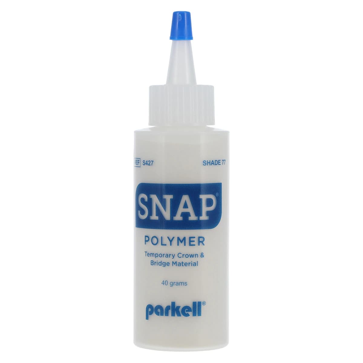 Snap Temporary Crown & Bridge Material, Acrylic Powder, Shade #77 (B3/B4), 40 g Bottle, Refill, S427 thumbnail 2