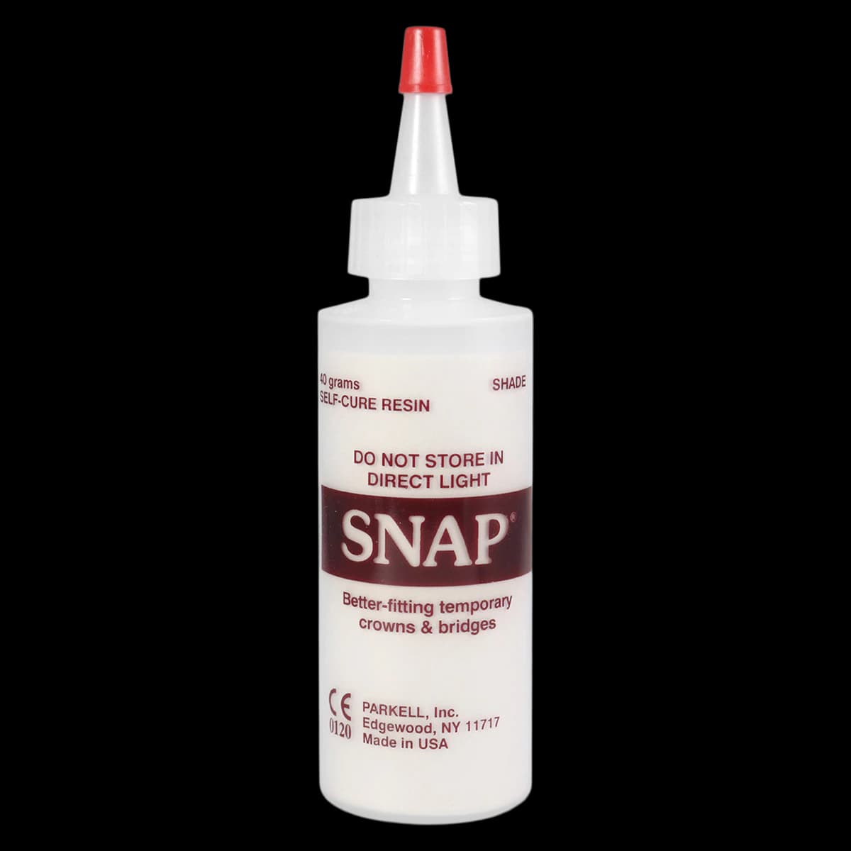 Parkell SNAP Self-Cure Resin Powder, Shade 62/A2, 40g Bottle, S459 - SNAP Resin Powder No. 62/A2 40g - Image 1