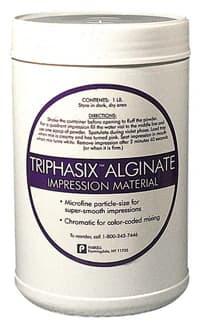 TriPhasix Chromatic Alginate Impression Material, French Vanilla, 1 lb Can with Scoop, S400 - TriPhasix Chromatic Alginate 1lb - Image 1