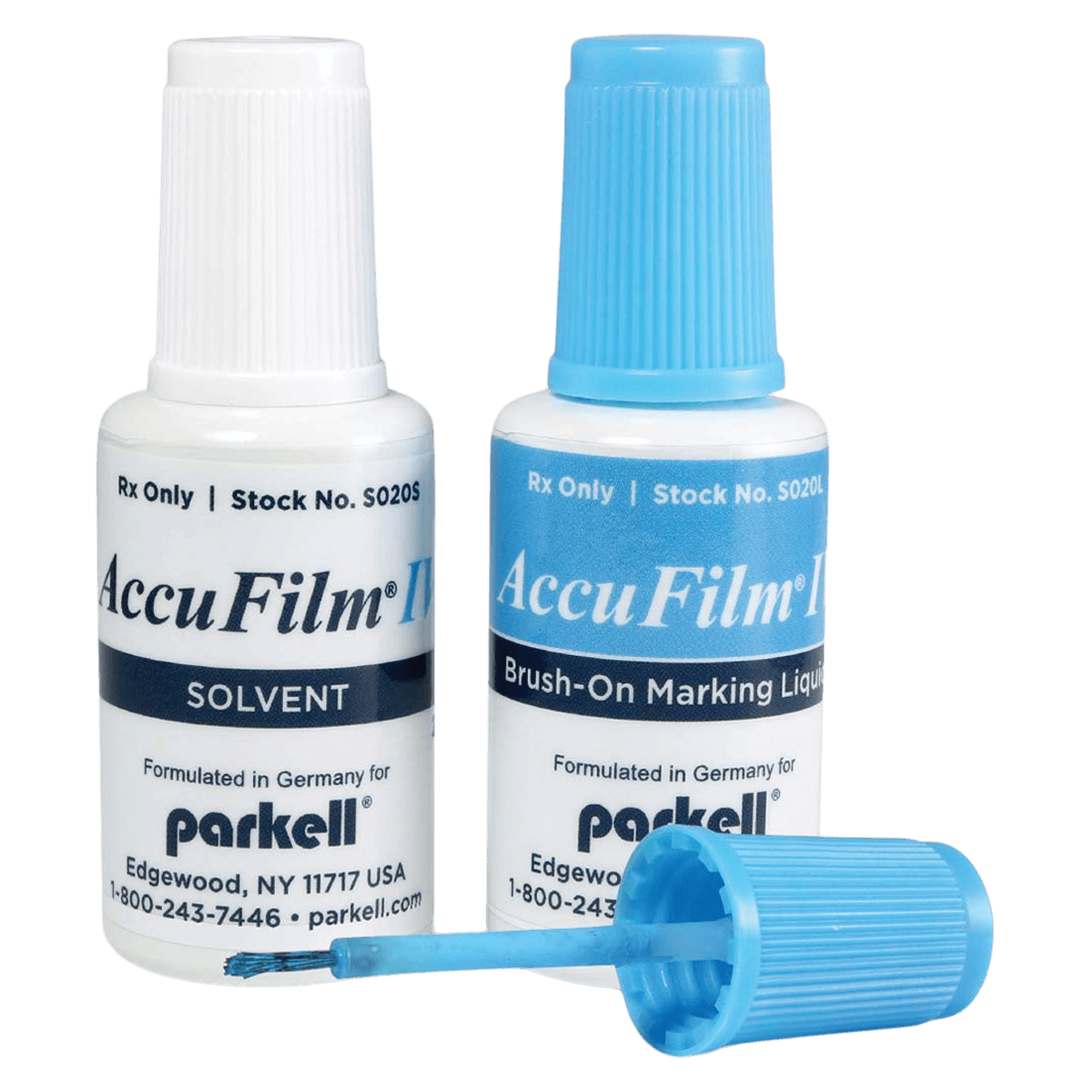 AccuFilm IV Brush-On High Spot Indicator Set, Blue, 10 ml Marking Liquid + 20 ml Solvent, S020 - AccuFilm IV Brush-On High Spot Indicator Set, S020 (Discontinued) - Image 1