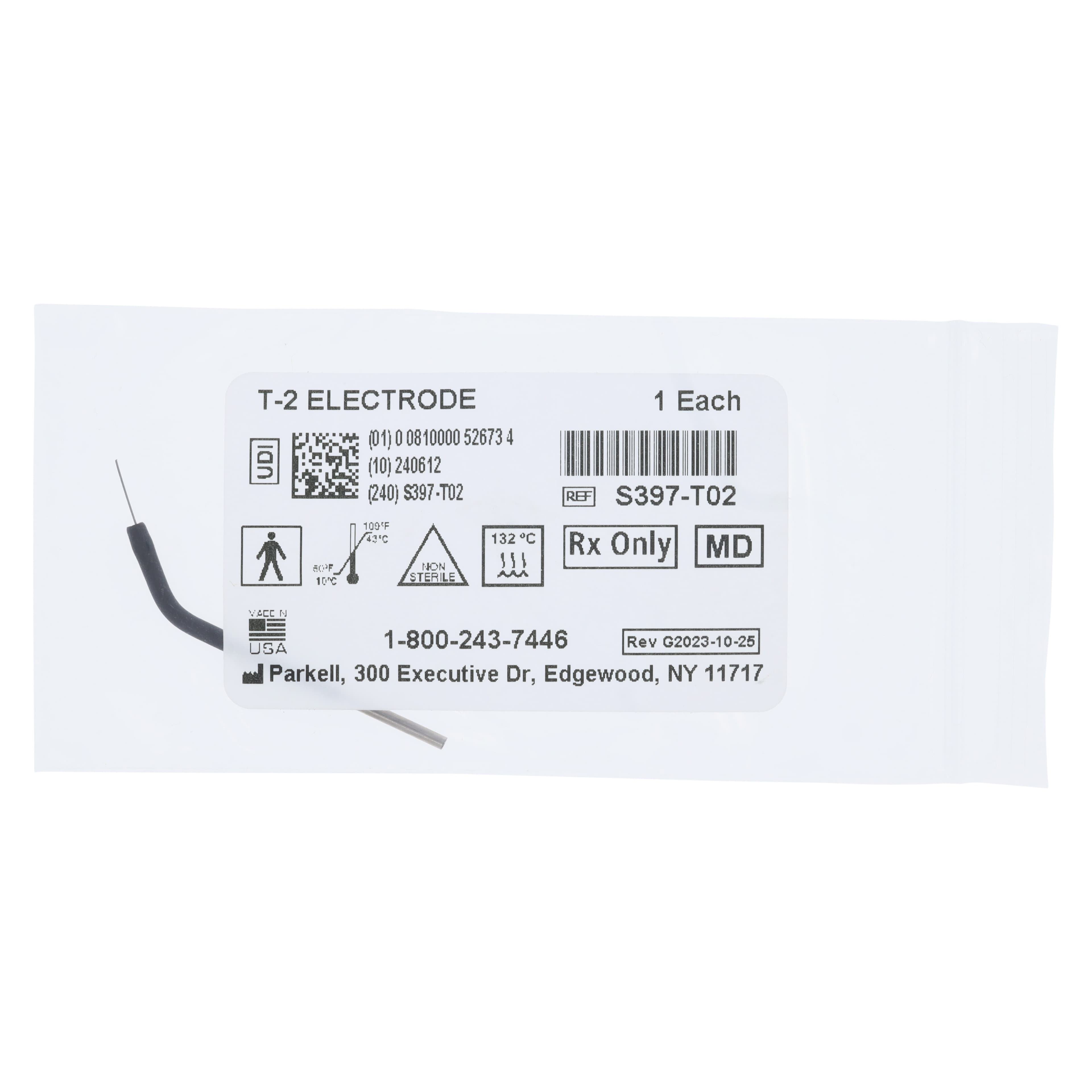 Parkell Sensimatic T2 Scalpel Point Electrode, 1/16" Shaft, S397-T02, 1/Pk thumbnail 3