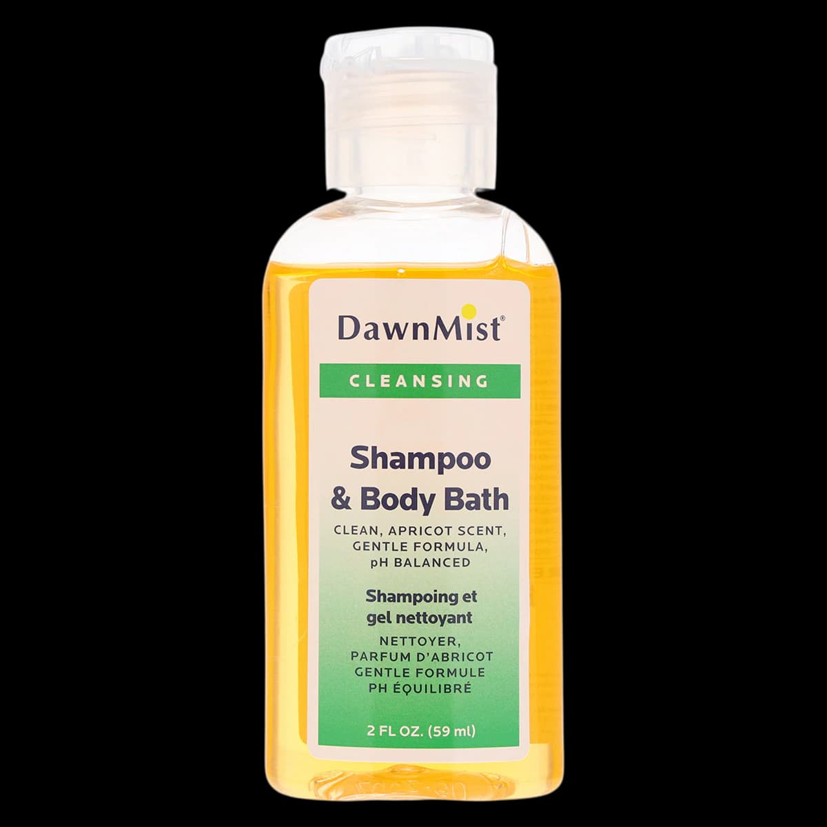 DawnMist Mild Tearless Shampoo/Wash, Apricot, 2 oz, 144/Case - Shampoo Mild Tearless - Image 1