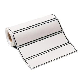 Carstens Wide-Track Blank Labels, White, 200/Roll - Label Wide-track Blank White - Image 1
