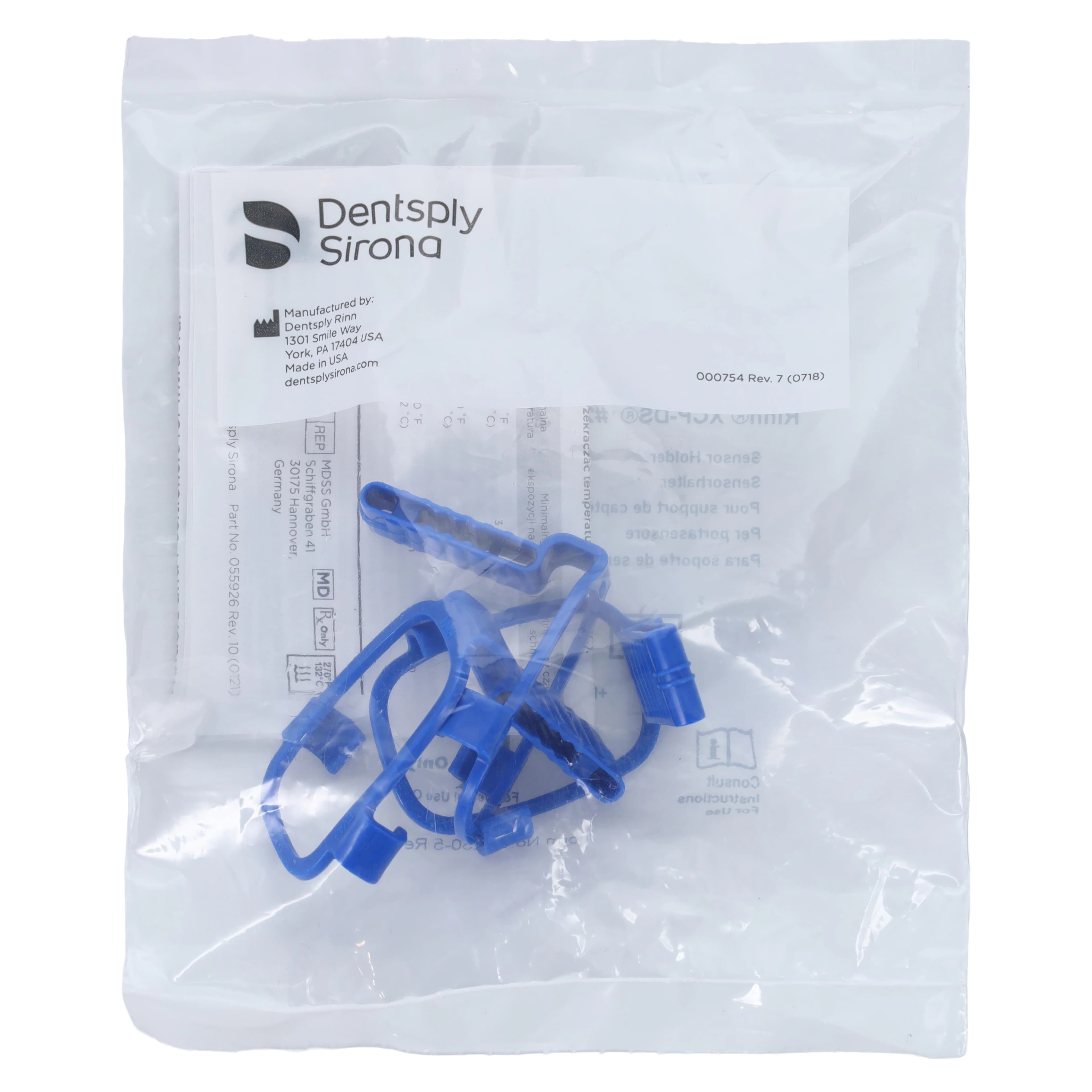 XCP-DS Anterior Biteblock for Dent-X EVA+ Digital Sensor, #2 Vertical, Blue, 3/Pack, 552114 - XCP-DS® Anterior Biteblock for Dent-X EVA+ Digital Sensor Blue #2 Vertical Size Pack of 3 - Image 1