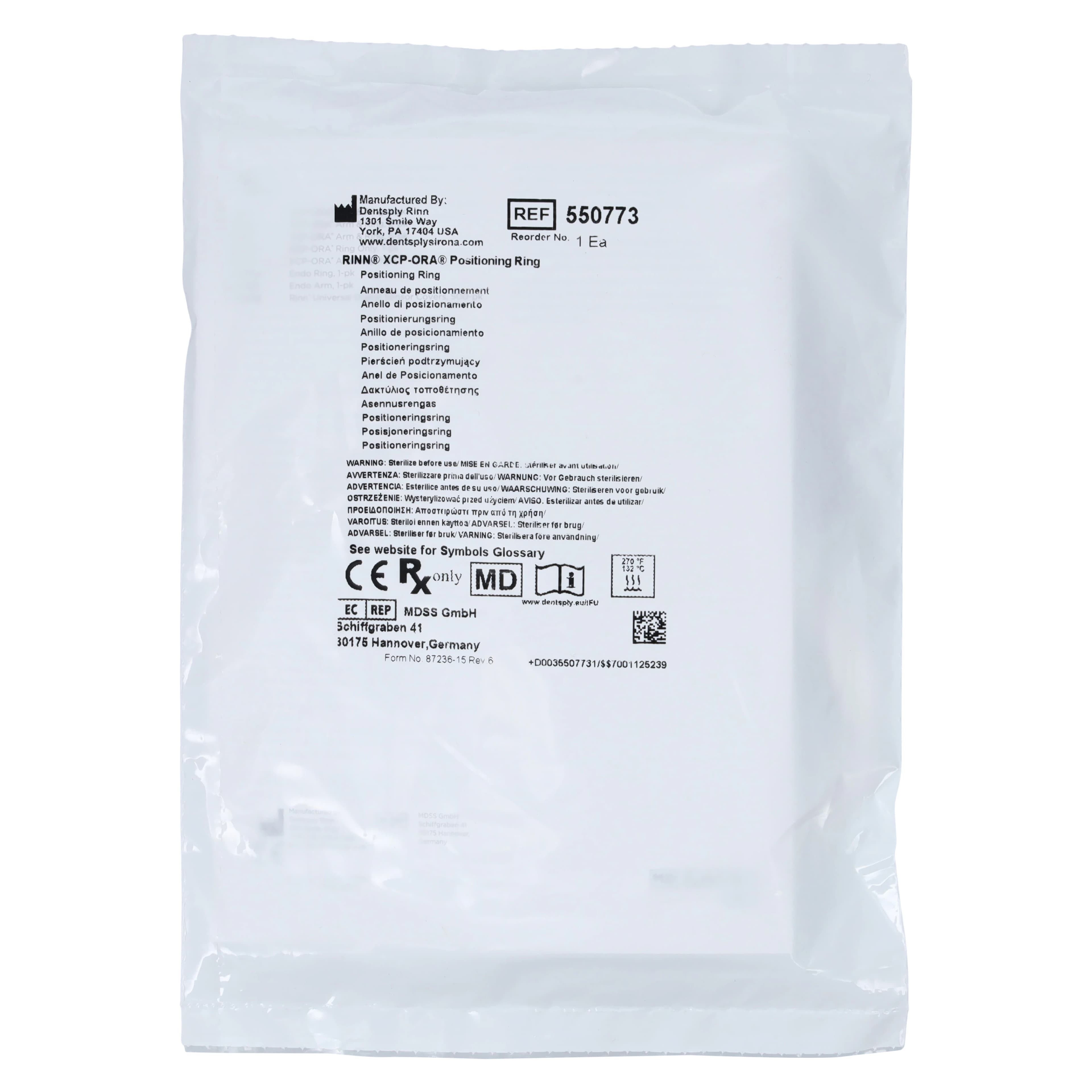 Dentsply Sirona XCP-ORA Positioning Ring Only, 1/Pk, 550773 thumbnail 2