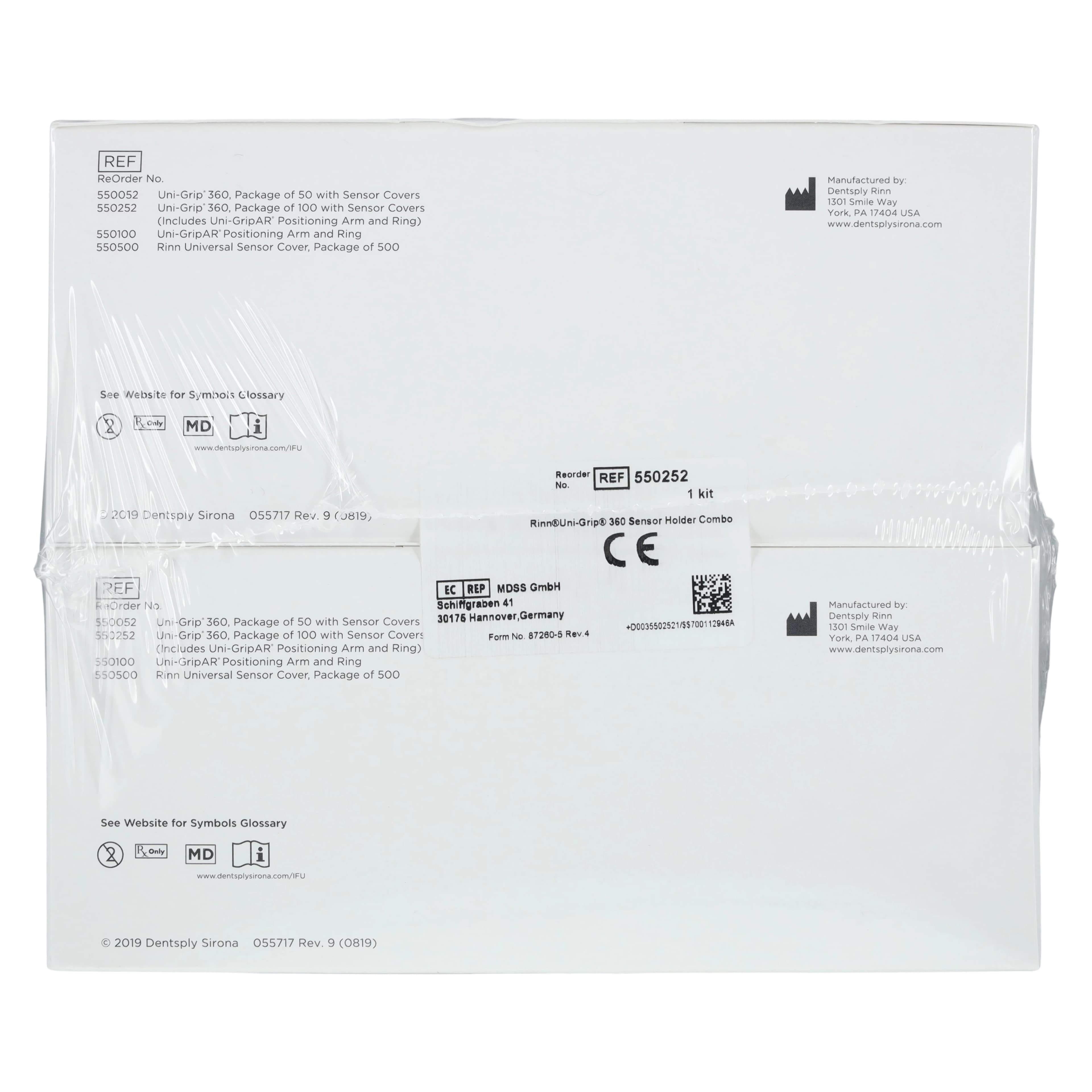 Dentsply Sirona Uni-Grip 360 Universal Disposable Digital Sensor Holder Combo Pack, 100 Holders, 100 Sensor Covers, with Uni-GripAR Positioning Arm and Ring, 550252 thumbnail 6