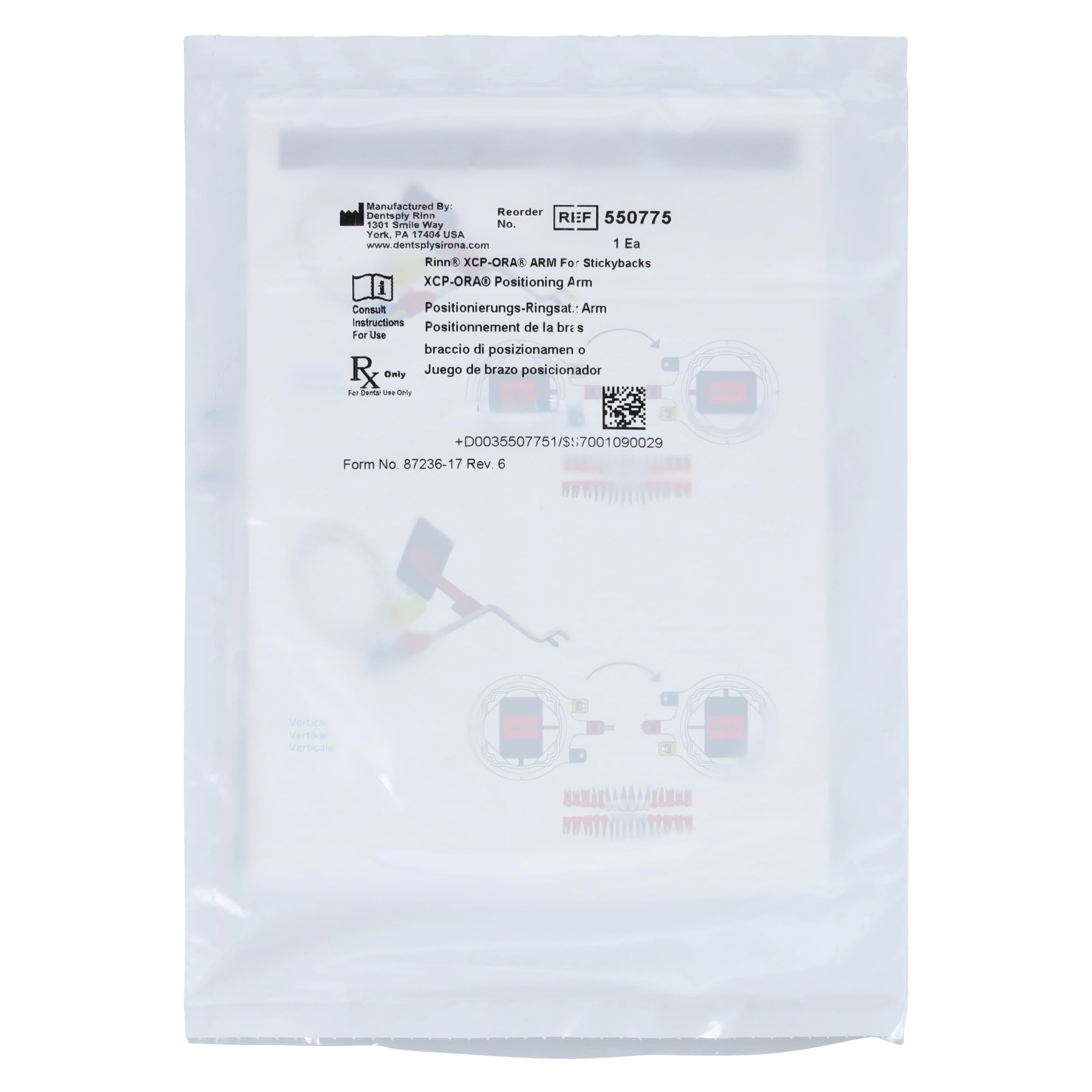 XCP-ORA Arm for Sirona Xios Adhesive Holders, Autoclavable, 1 Each, 550775 thumbnail 2