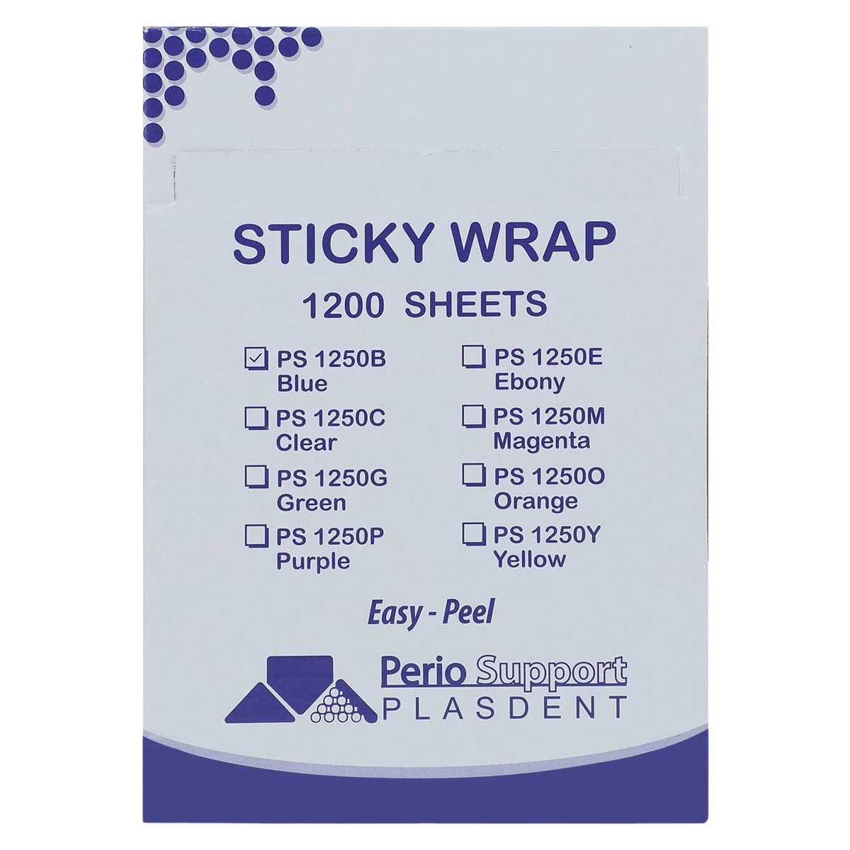 Sticky Wrap Barrier Film Sheets, 4" x 6", Blue, 1200/Roll, PS1250B thumbnail 6
