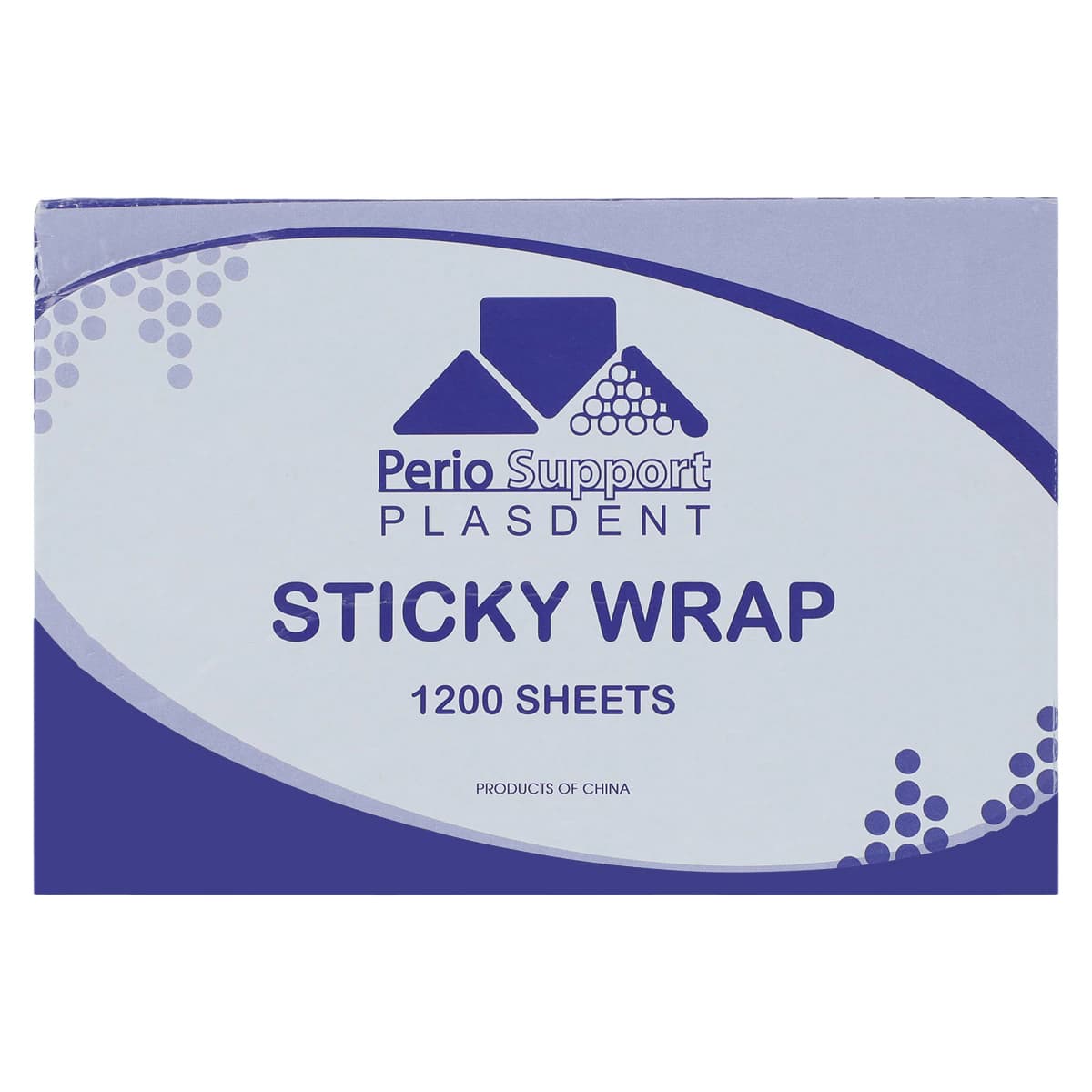 Sticky Wrap Barrier Film Sheets, 4" x 6", Blue, 1200/Roll, PS1250B thumbnail 4