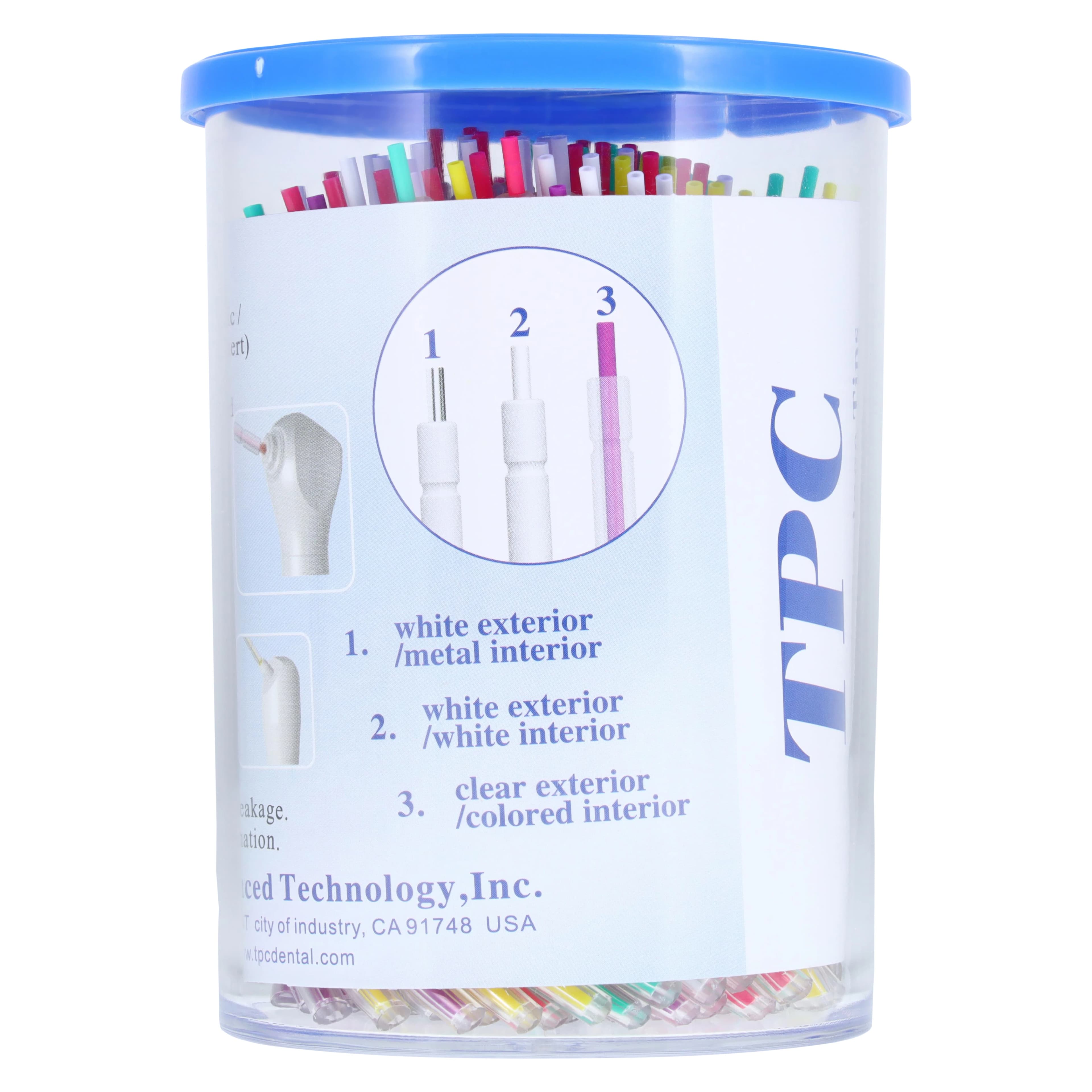 TPC Advanced Technology Rainbow Disposable Air/Water Syringe Tips, Assorted Colors, 250/Pkg, P7725 thumbnail 6