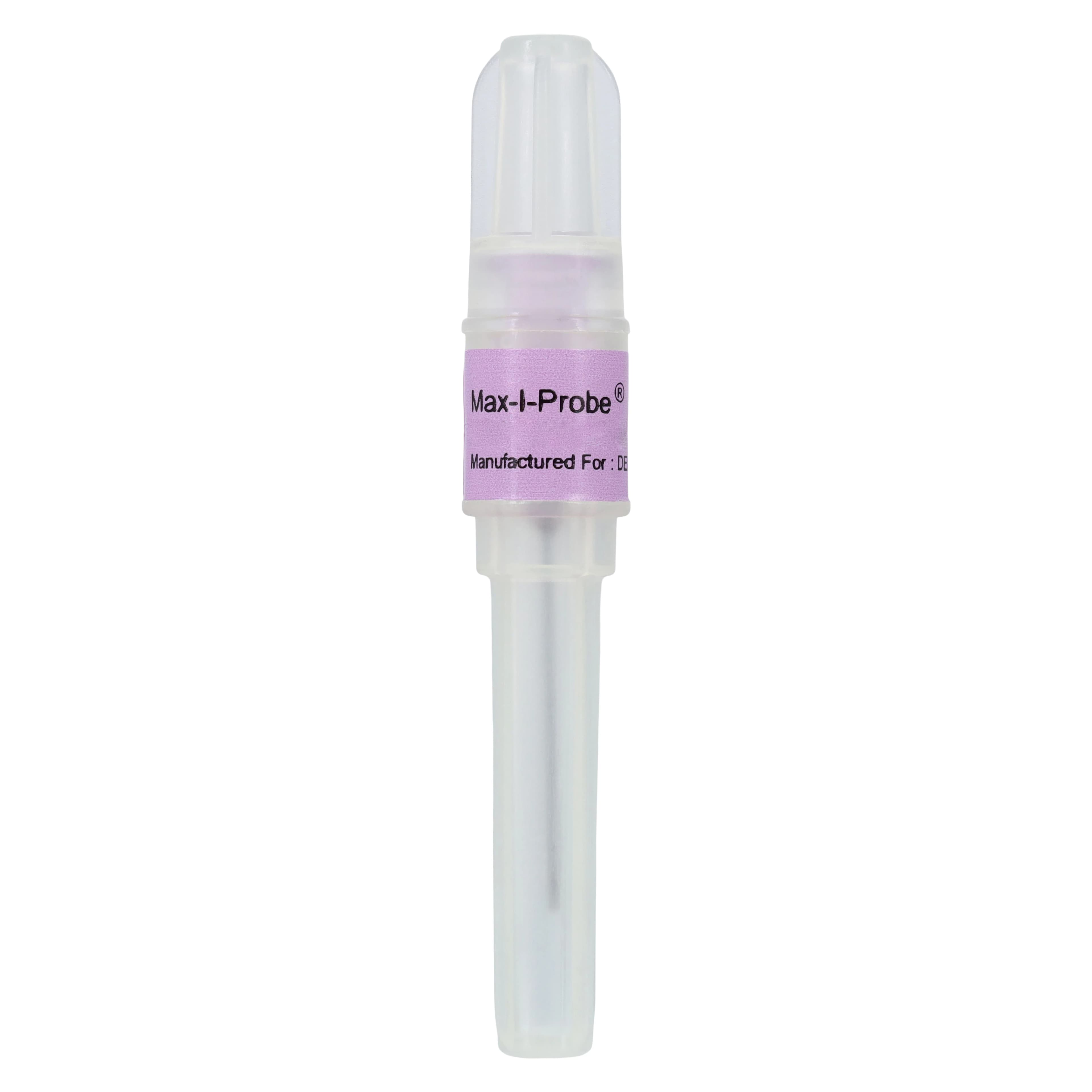 Max-i-Probe Endodontic/Periodontal Irrigation Probe with 3cc Syringe, 24 Gauge x 1", Violet, 100/Box, MAX241S thumbnail 2