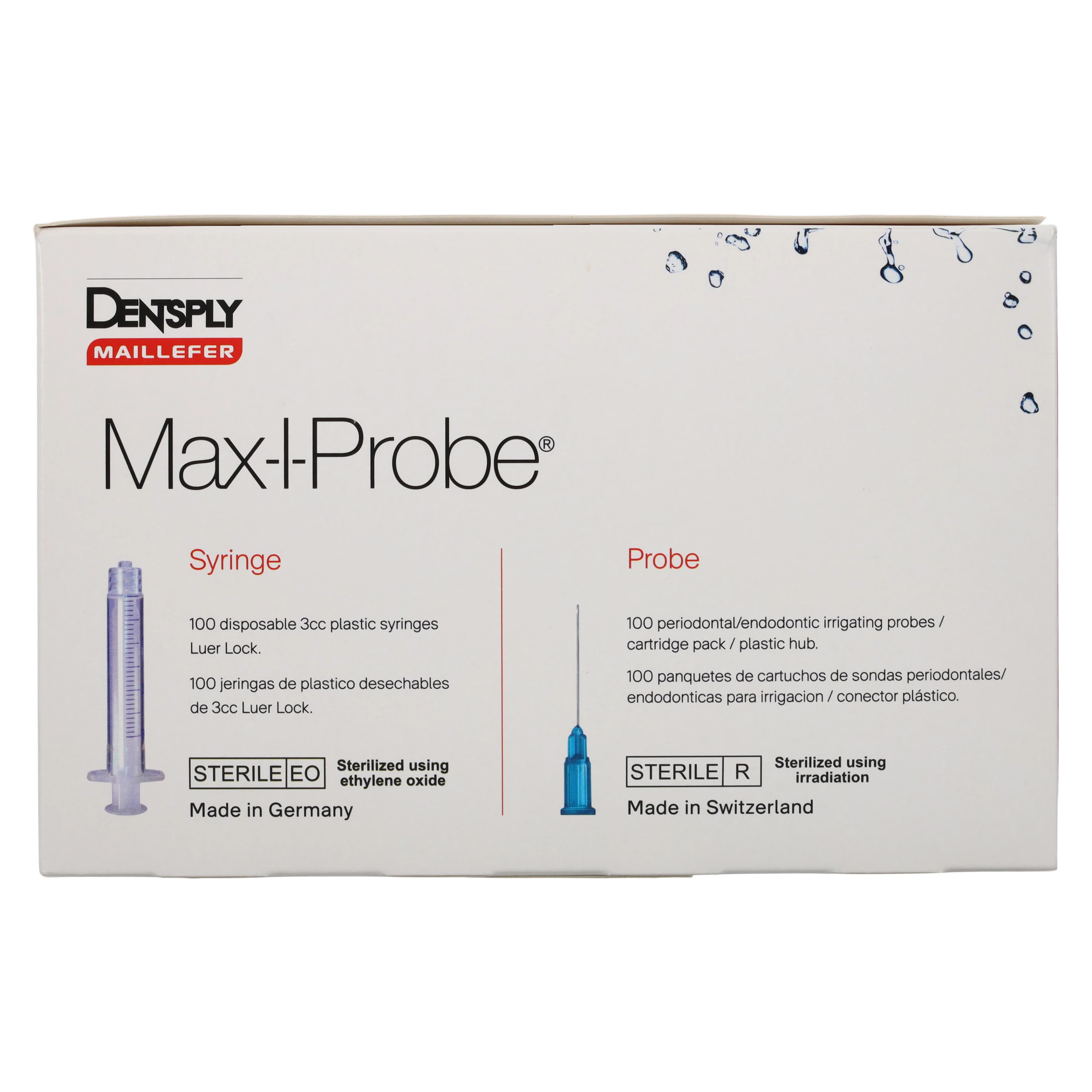 Max-i-Probe Endodontic/Periodontal Irrigation Probe with 3cc Syringe, 24 Gauge x 1", Violet, 100/Box, MAX241S thumbnail 9