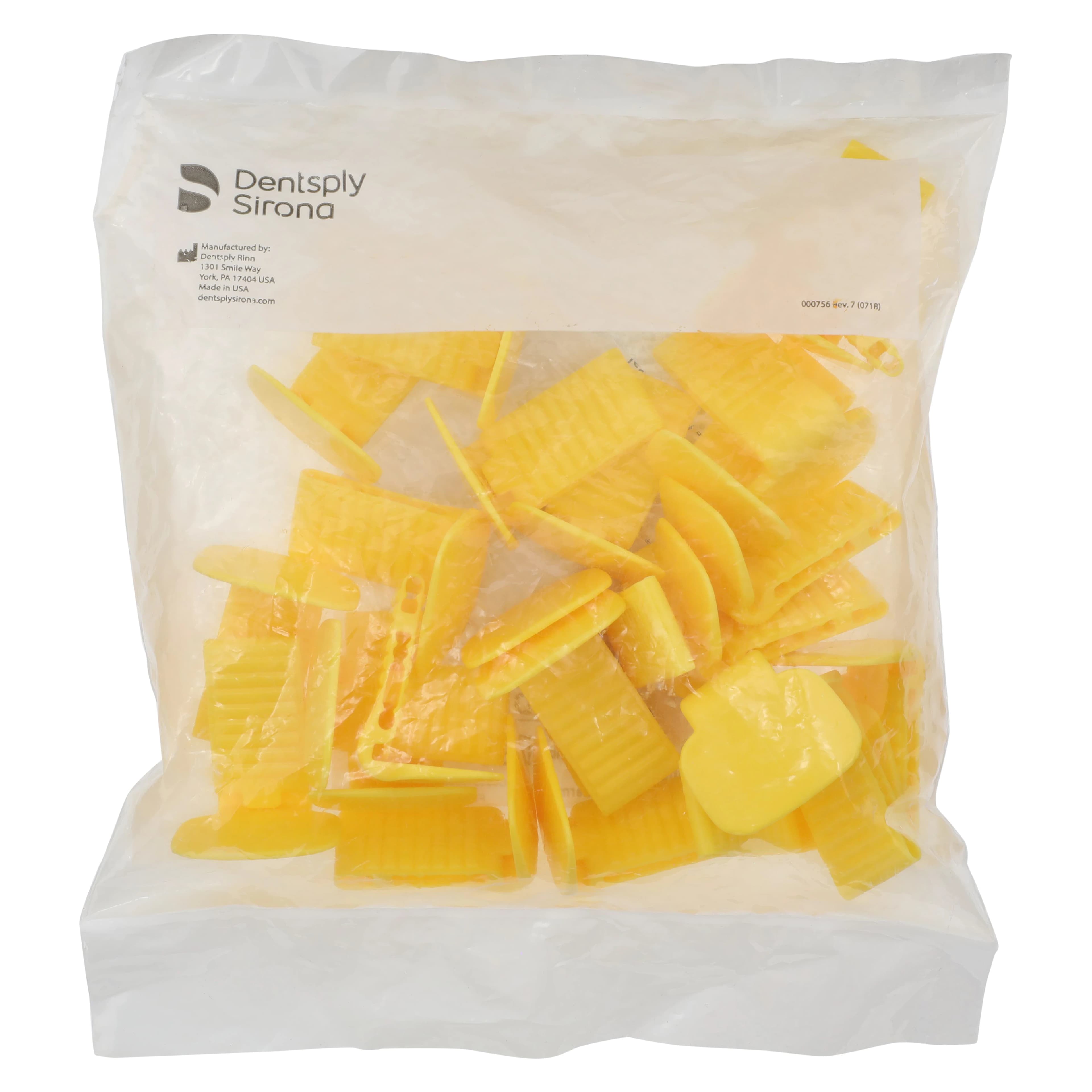 Dentsply Sirona Rinn XCP Color-Coded Posterior Bite Blocks, Yellow, 25/Box, 54-0862 thumbnail 4