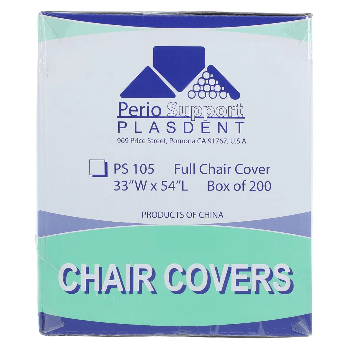 Plasdent Full Plastic Chair Cover Sleeves, 33" x 54", Clear, 200/Box, PS105 thumbnail 3