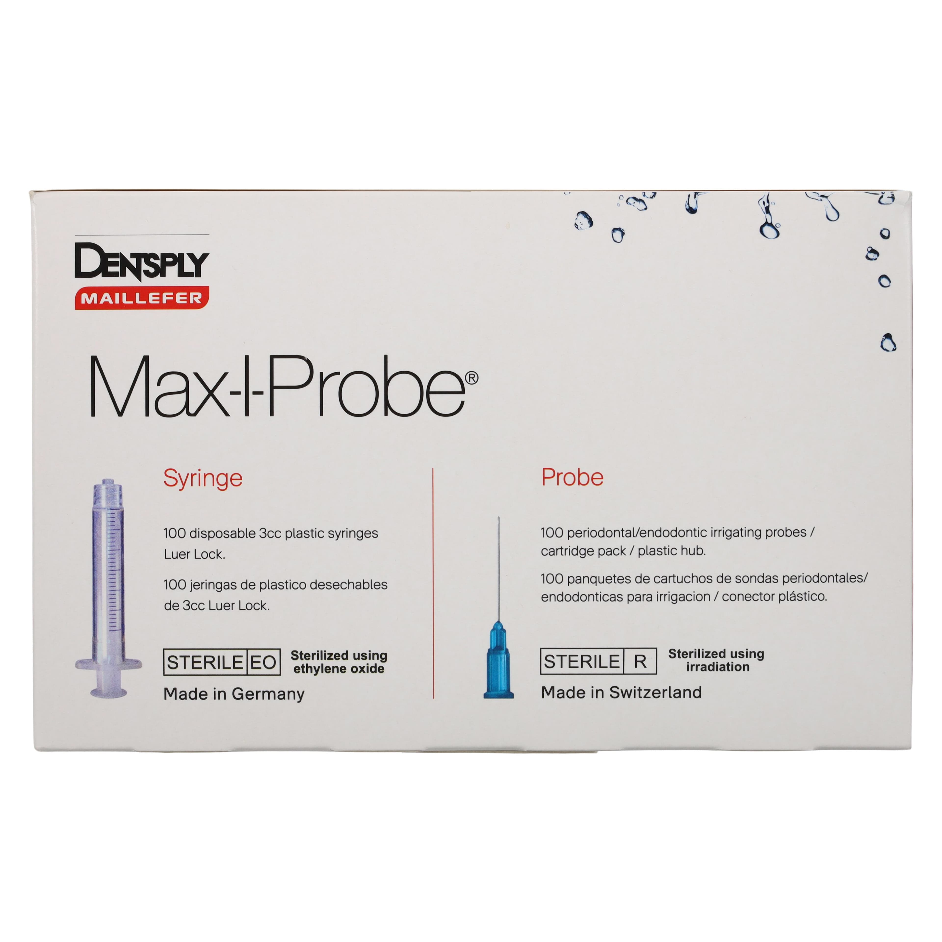 Max-i-Probe Irrigation Probe with 3cc Syringe, 28 Gauge x 1", Red, #40, 100/Box, MAX281S thumbnail 9